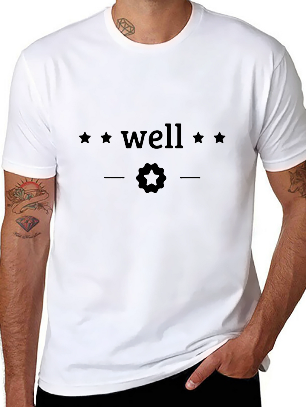 Well Stars Graphic Tee - Classic Black T-Shirt
