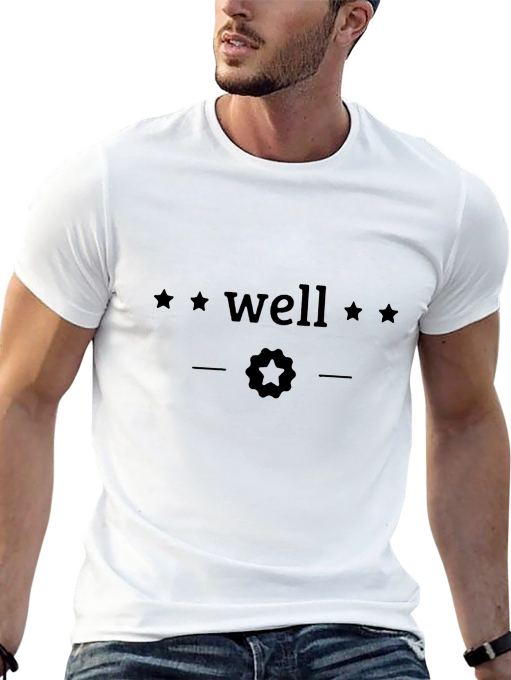 Well Stars Graphic Tee - Classic Black T-Shirt