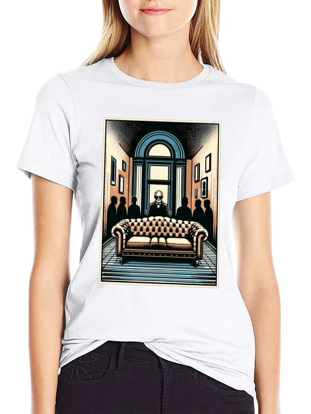 Psychiatrist Couch Graphic Tee - Black T-Shirt