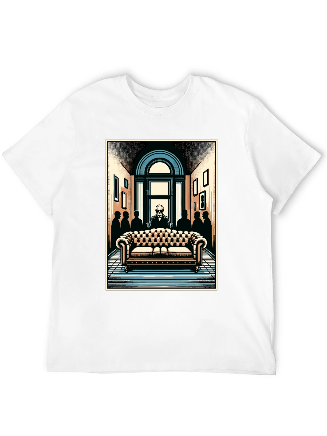 Psychiatrist Couch Graphic Tee - Black T-Shirt