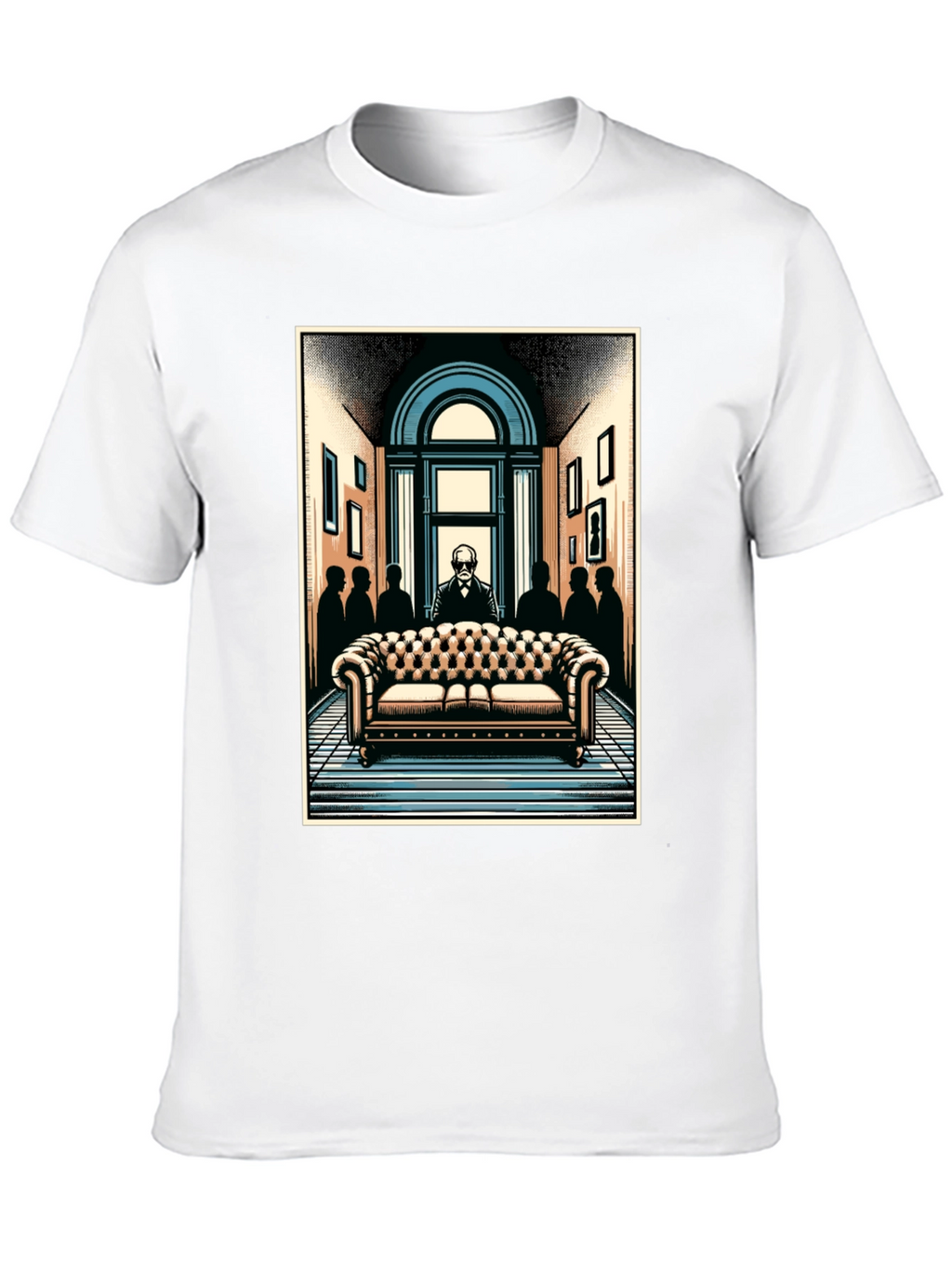 Psychiatrist Couch Graphic Tee - Black T-Shirt