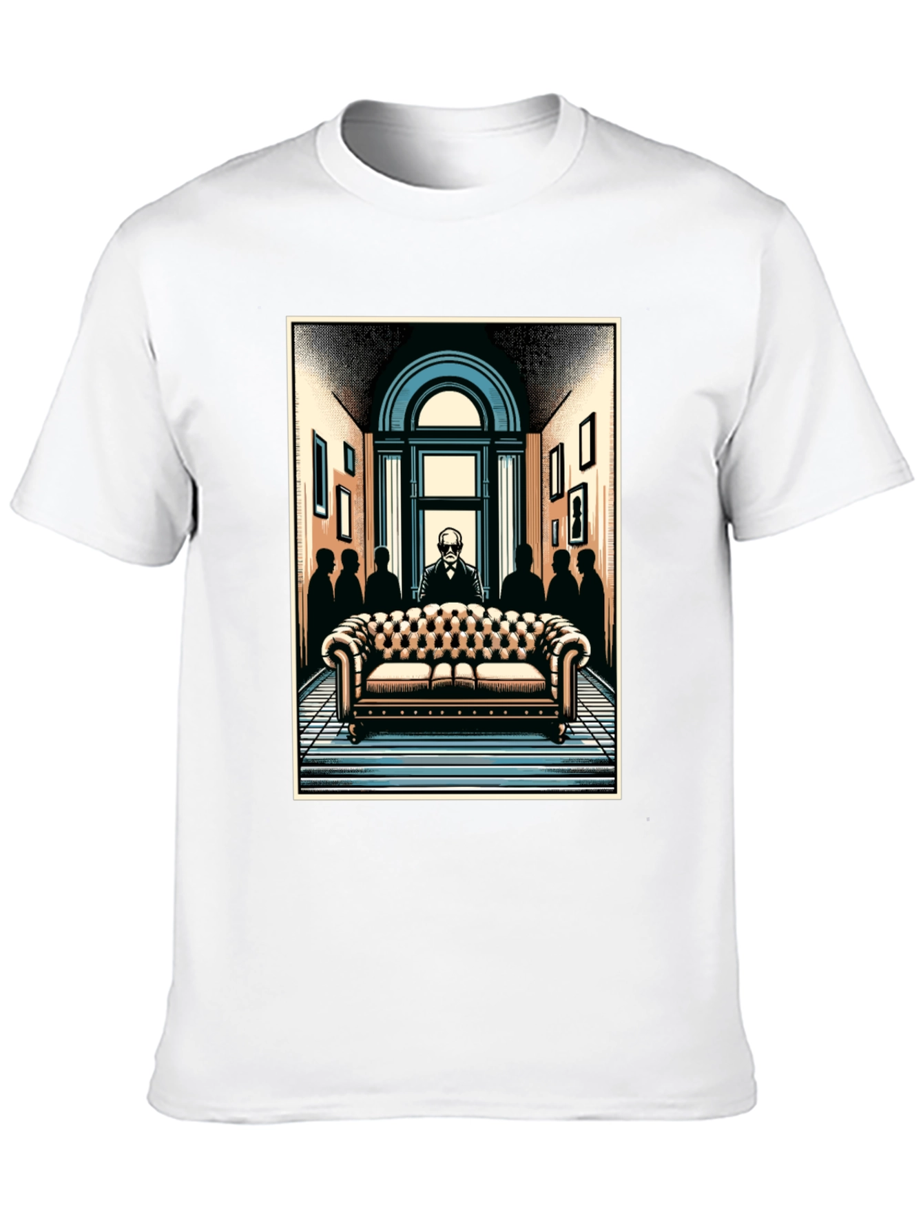Psychiatrist Couch Graphic Tee - Black T-Shirt