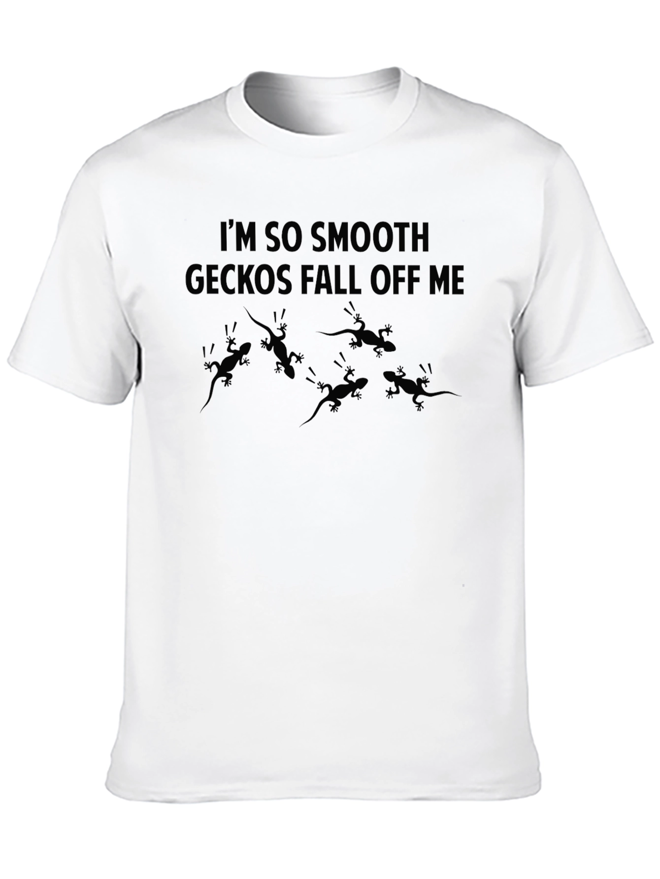 Smooth Gecko Graphic Tee - Black T-Shirt