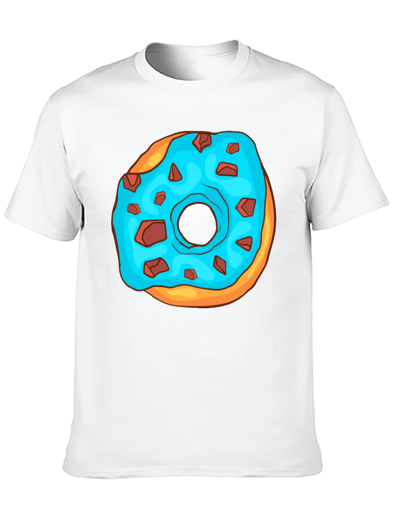 Donut Graphic T-Shirt - Funny Cartoon Design