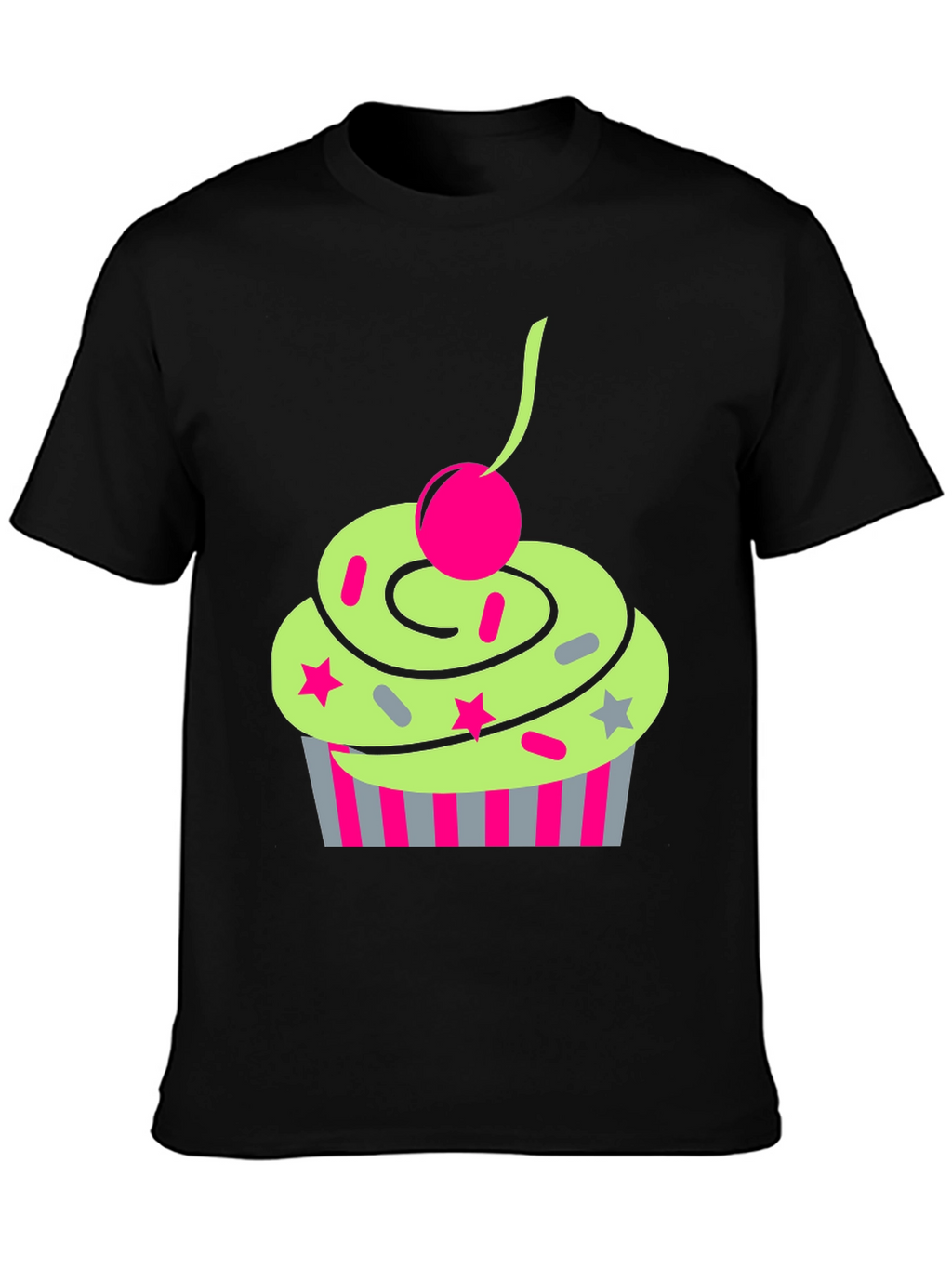 Funky Cupcake Graphic Tee - Quirky Style