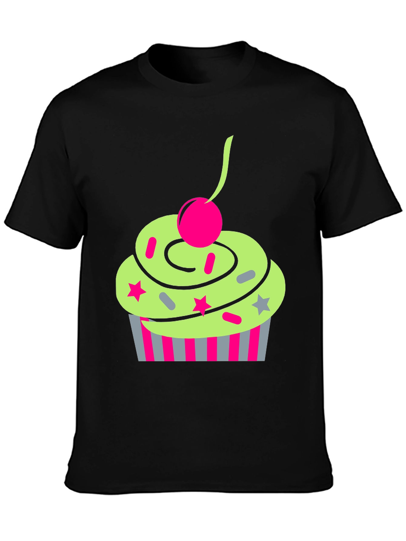 Funky Cupcake Graphic Tee - Quirky Style