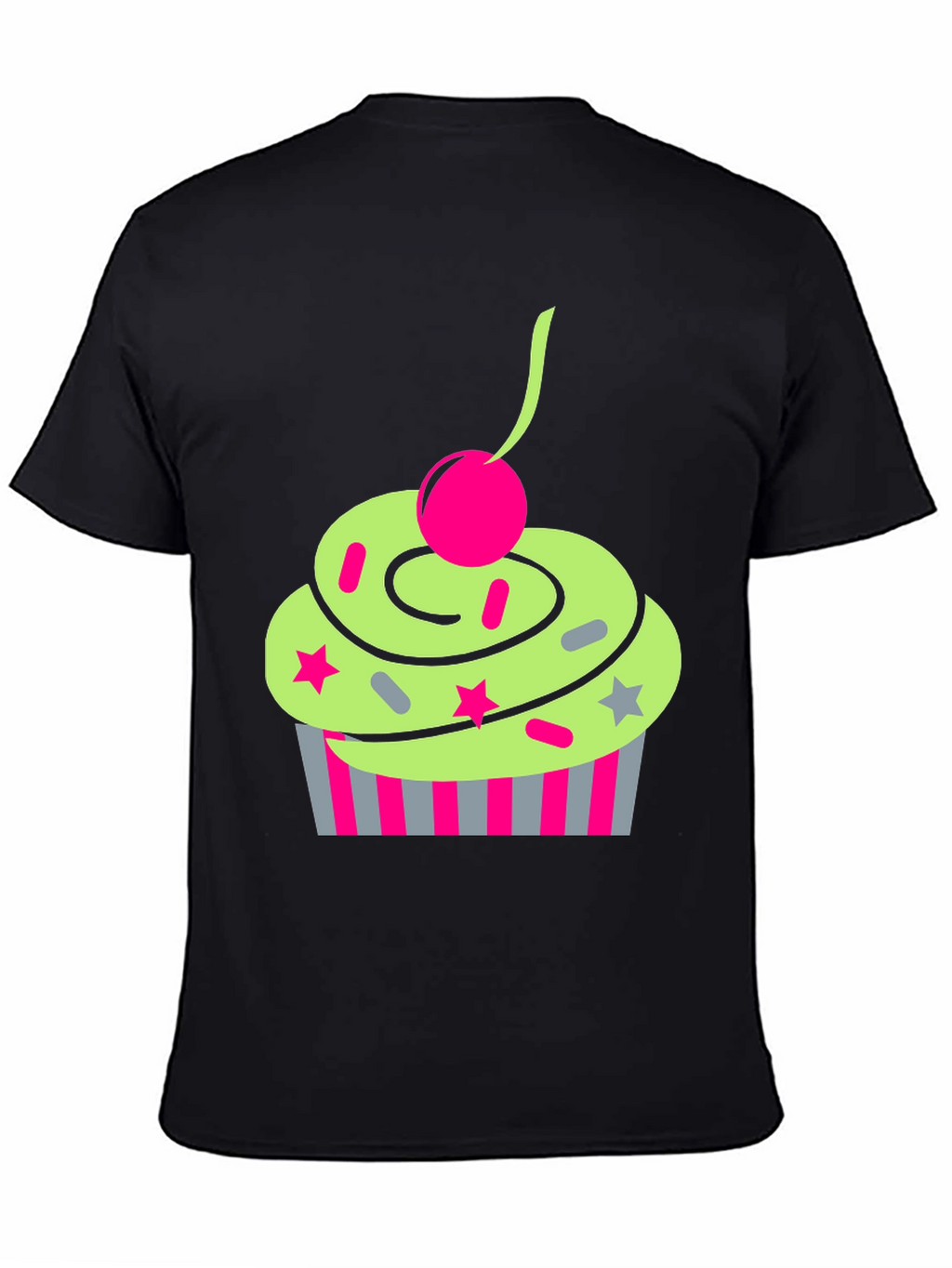 Funky Cupcake Graphic Tee - Quirky Style