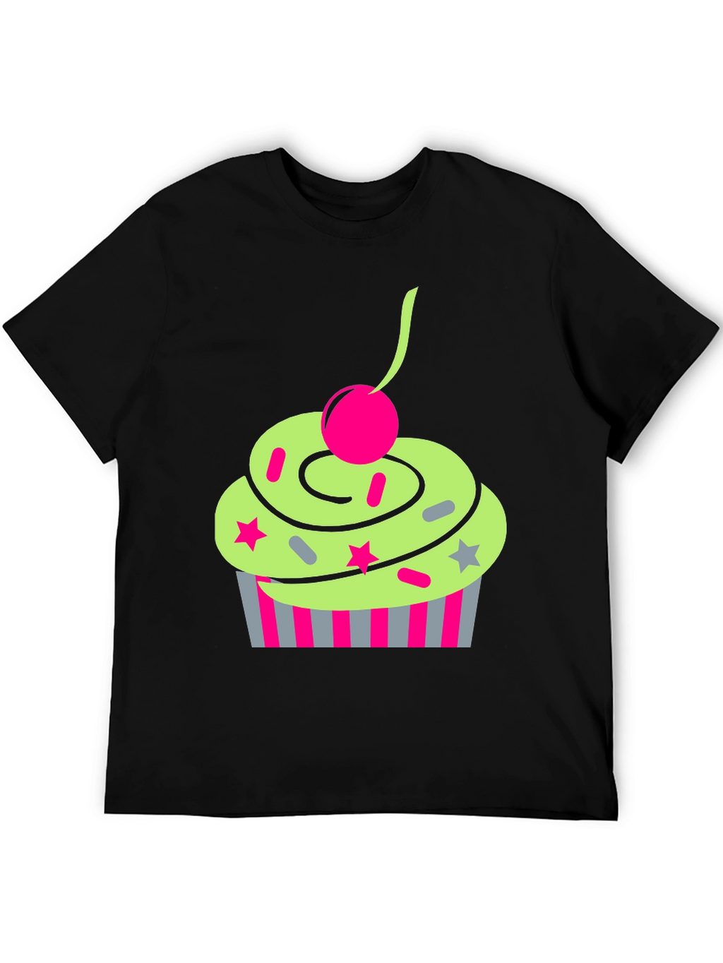 Funky Cupcake Graphic Tee - Quirky Style