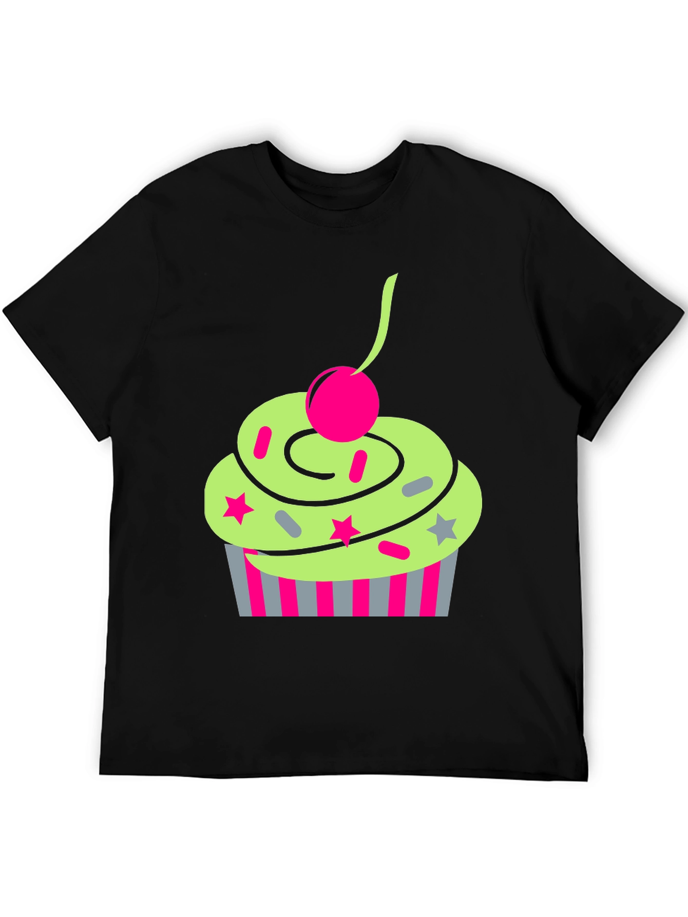 Funky Cupcake Graphic Tee - Quirky Style