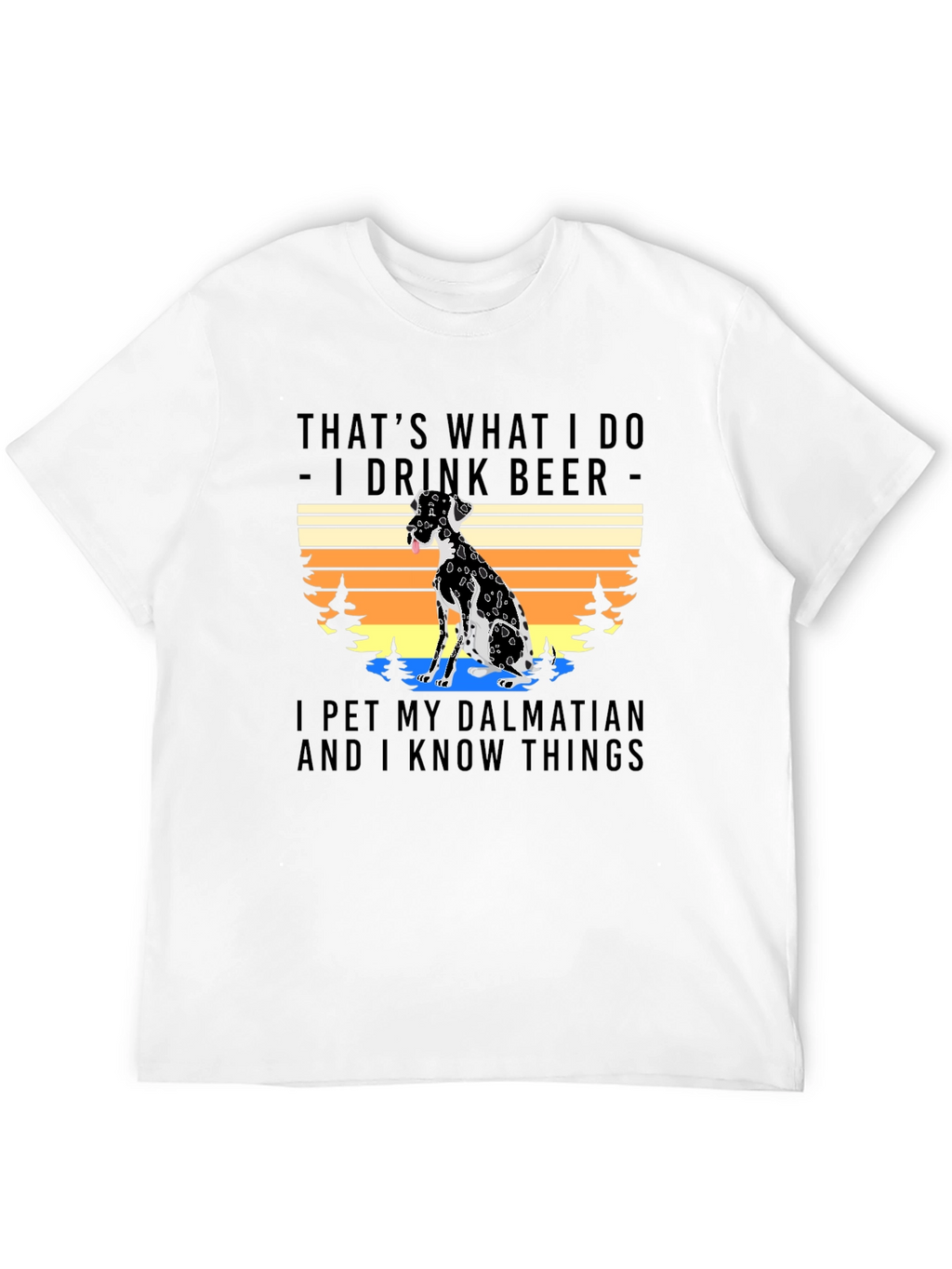 Dalmatian & Beer T-Shirt - Pet Lover Apparel