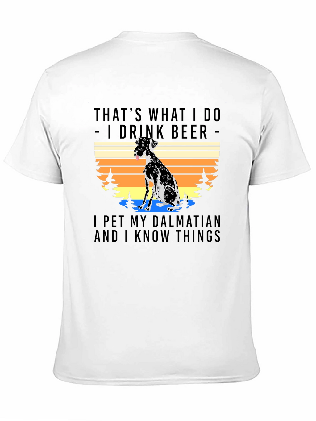 Dalmatian & Beer T-Shirt - Pet Lover Apparel