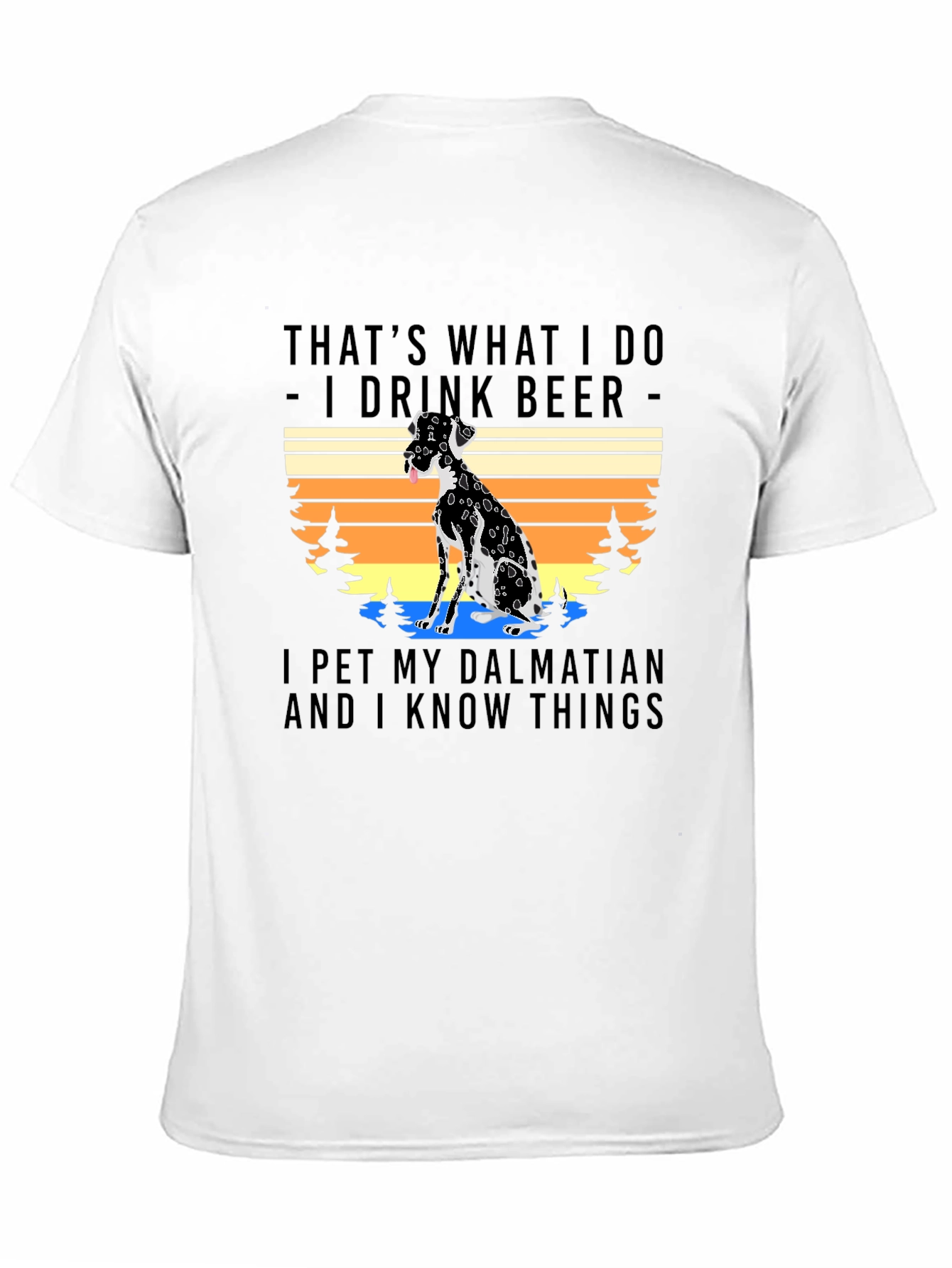 Dalmatian & Beer T-Shirt - Pet Lover Apparel