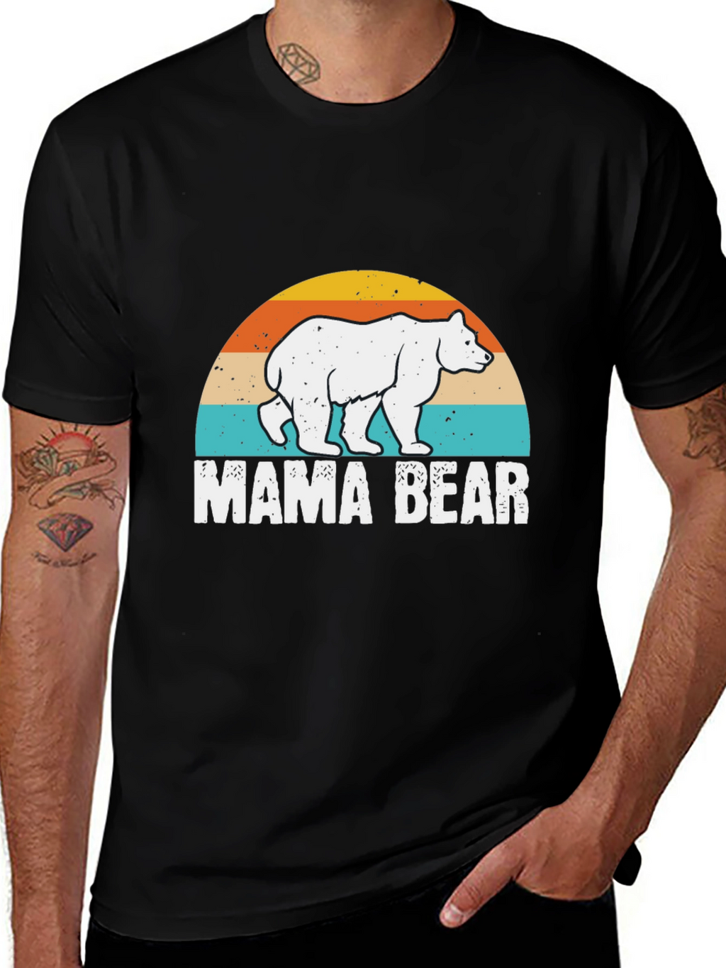 Mama Bear Retro T-Shirt