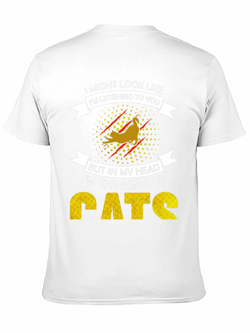 Funny Cat Lover T-Shirt - Im Thinking of Cats