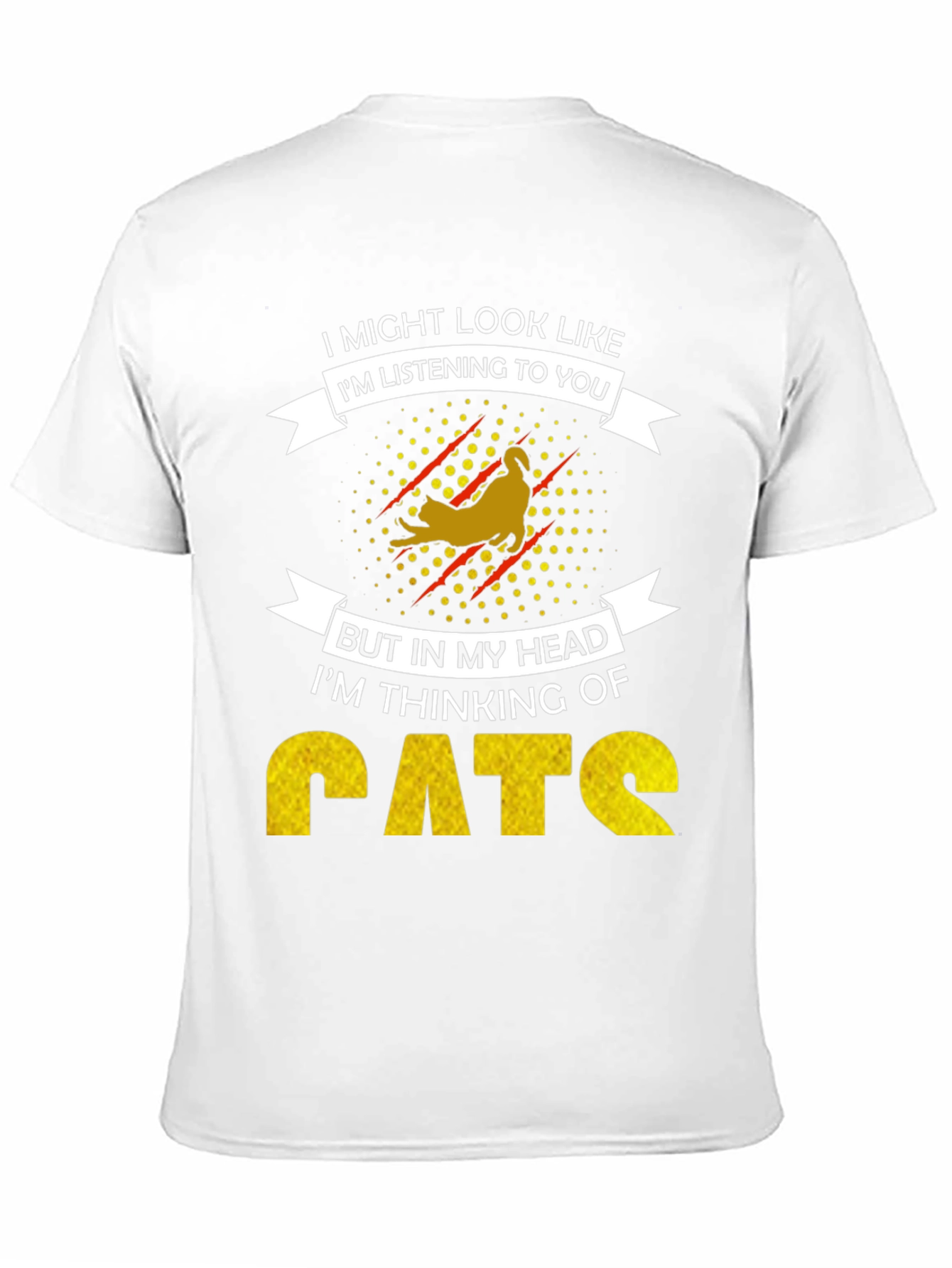 Funny Cat Lover T-Shirt - Im Thinking of Cats