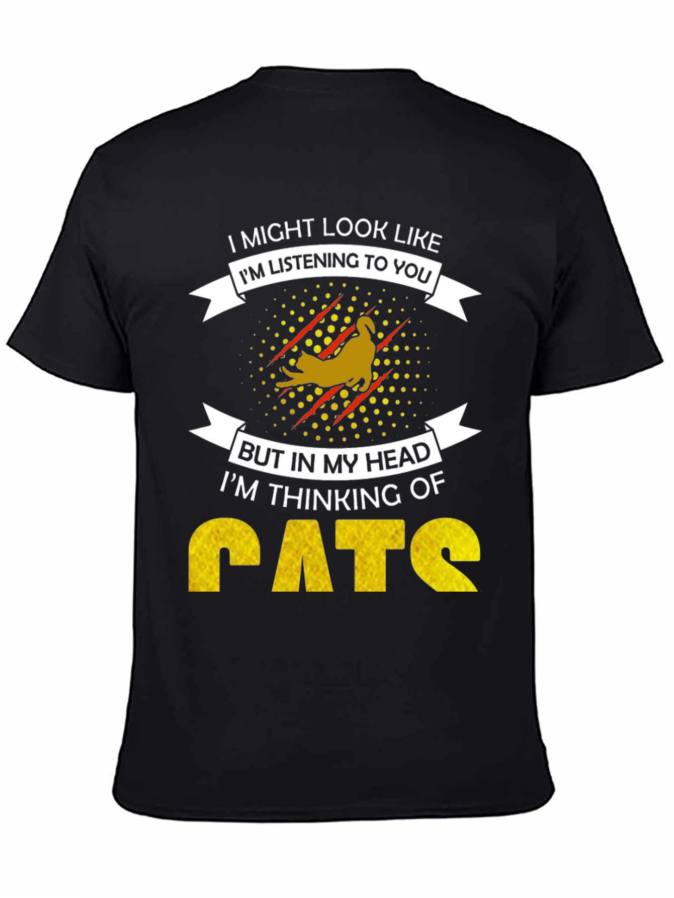 Funny Cat Lover T-Shirt - Im Thinking of Cats