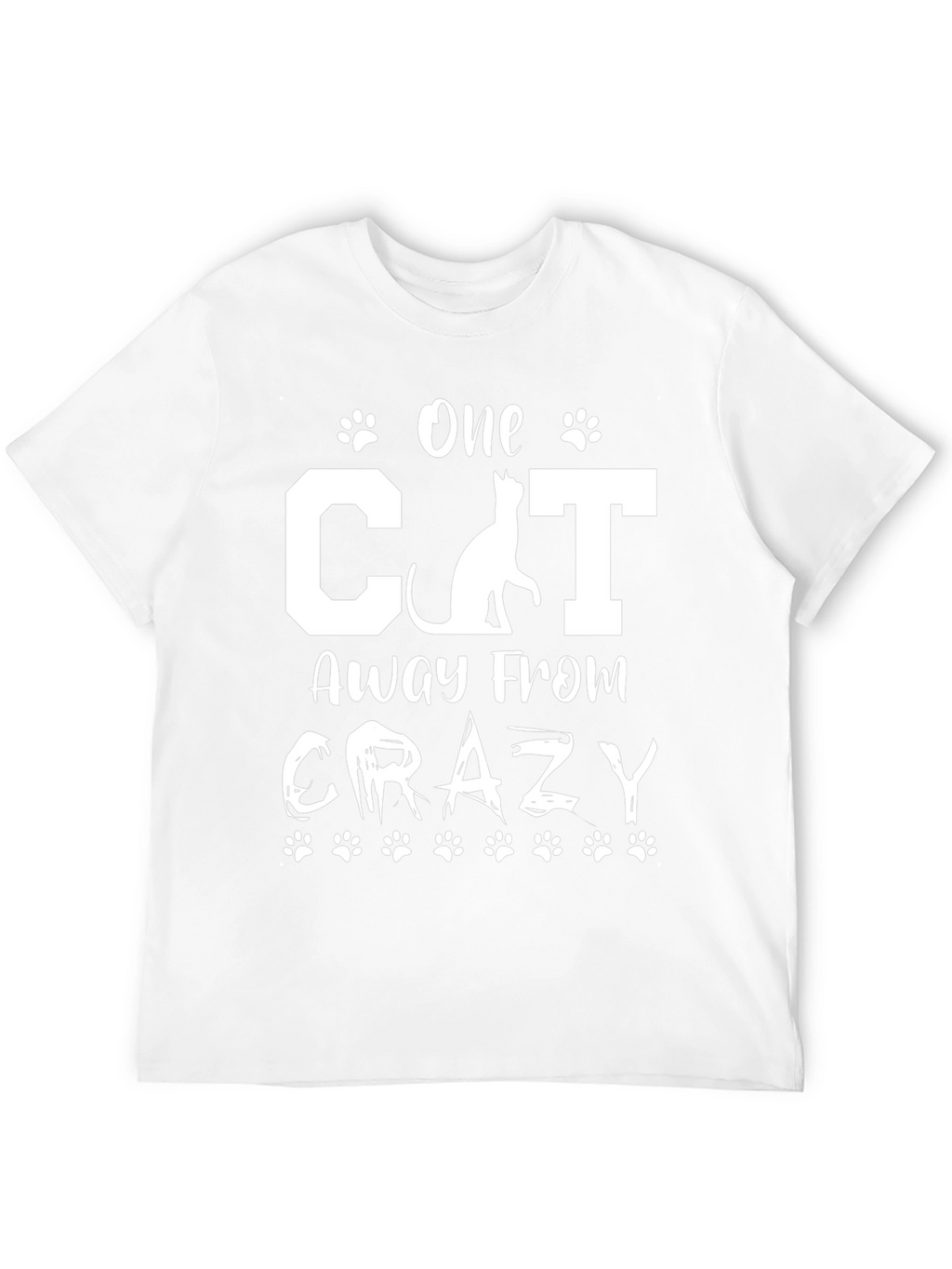 One Cat Away From Crazy Graphic T-Shirt