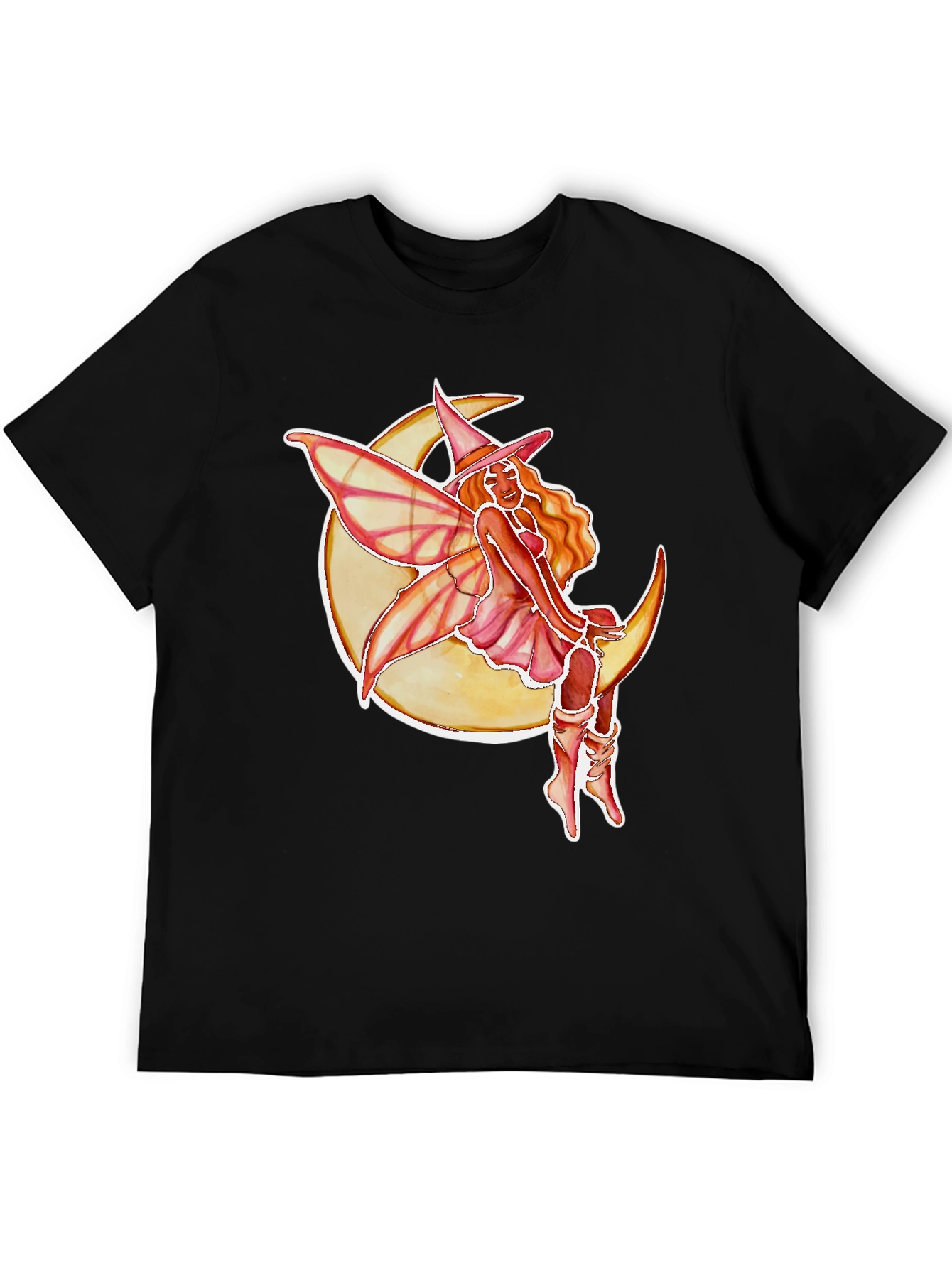 Moon Fairy Black T-Shirt