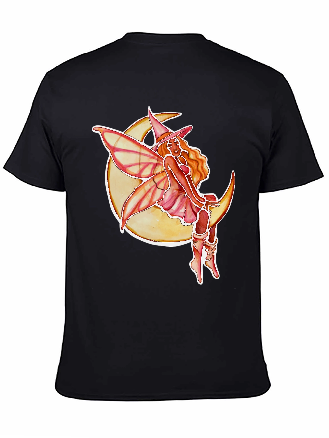 Moon Fairy Black T-Shirt