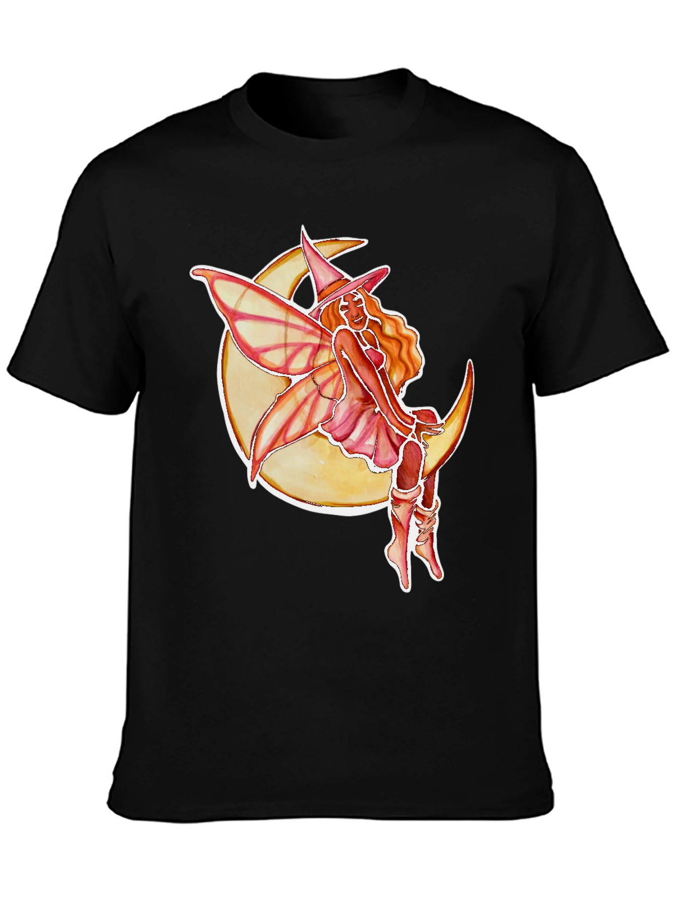 Moon Fairy Black T-Shirt