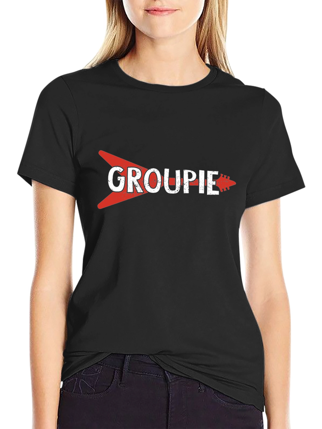 Groupie Guitar Tee - Music Fan T-Shirt