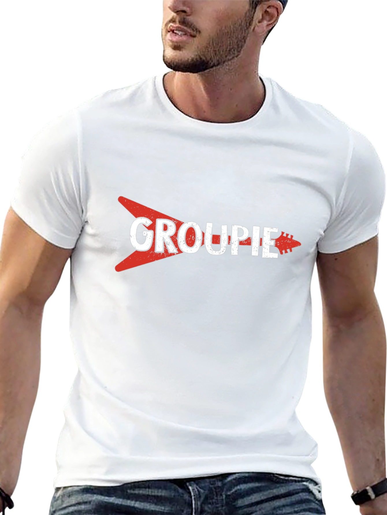 Groupie Guitar Tee - Music Fan T-Shirt