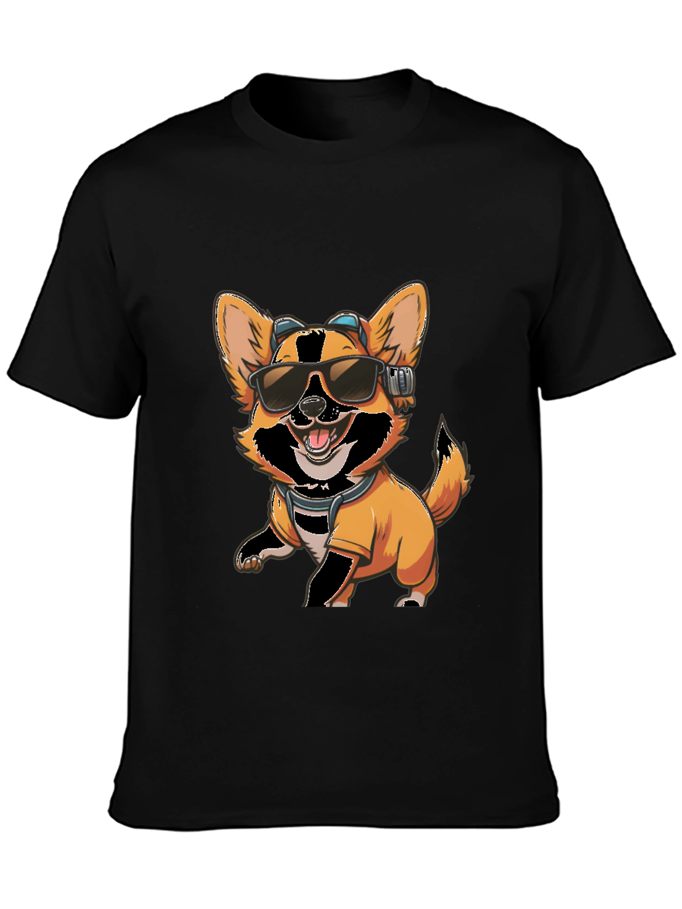 Cool Dog T-Shirt - Corgi with Sunglasses