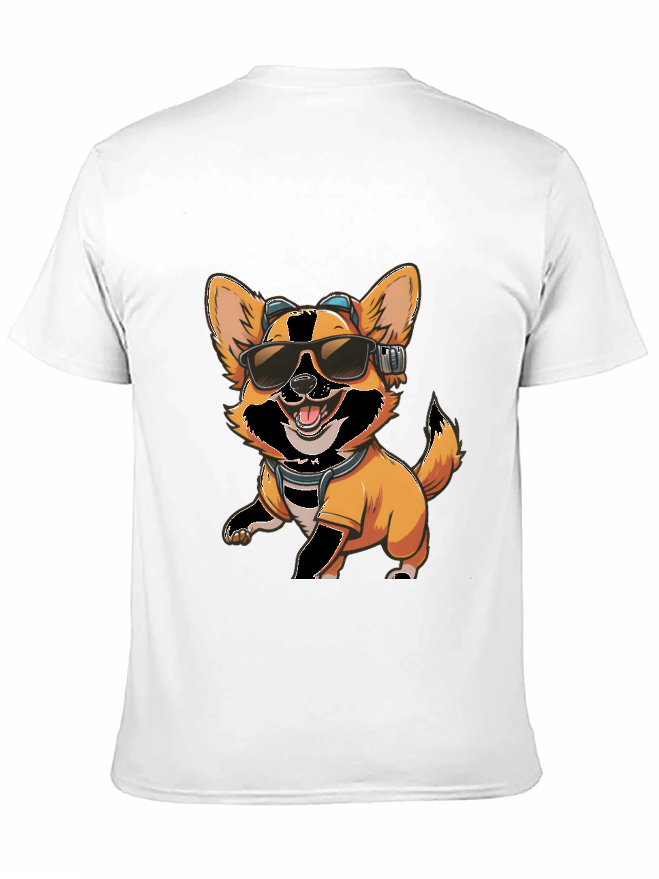 Cool Dog T-Shirt - Corgi with Sunglasses