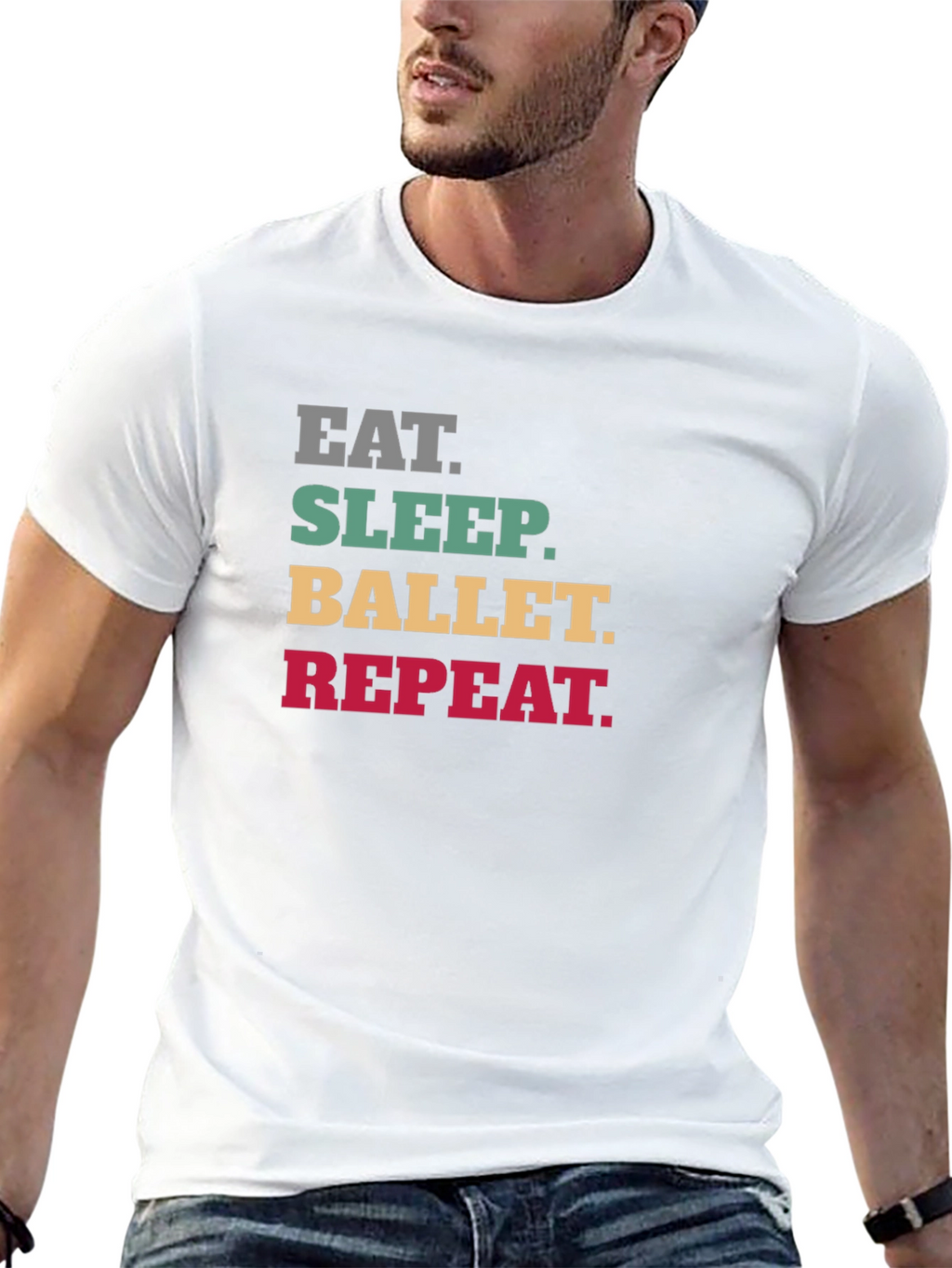 Eat Sleep Ballet Repeat T-Shirt - Black