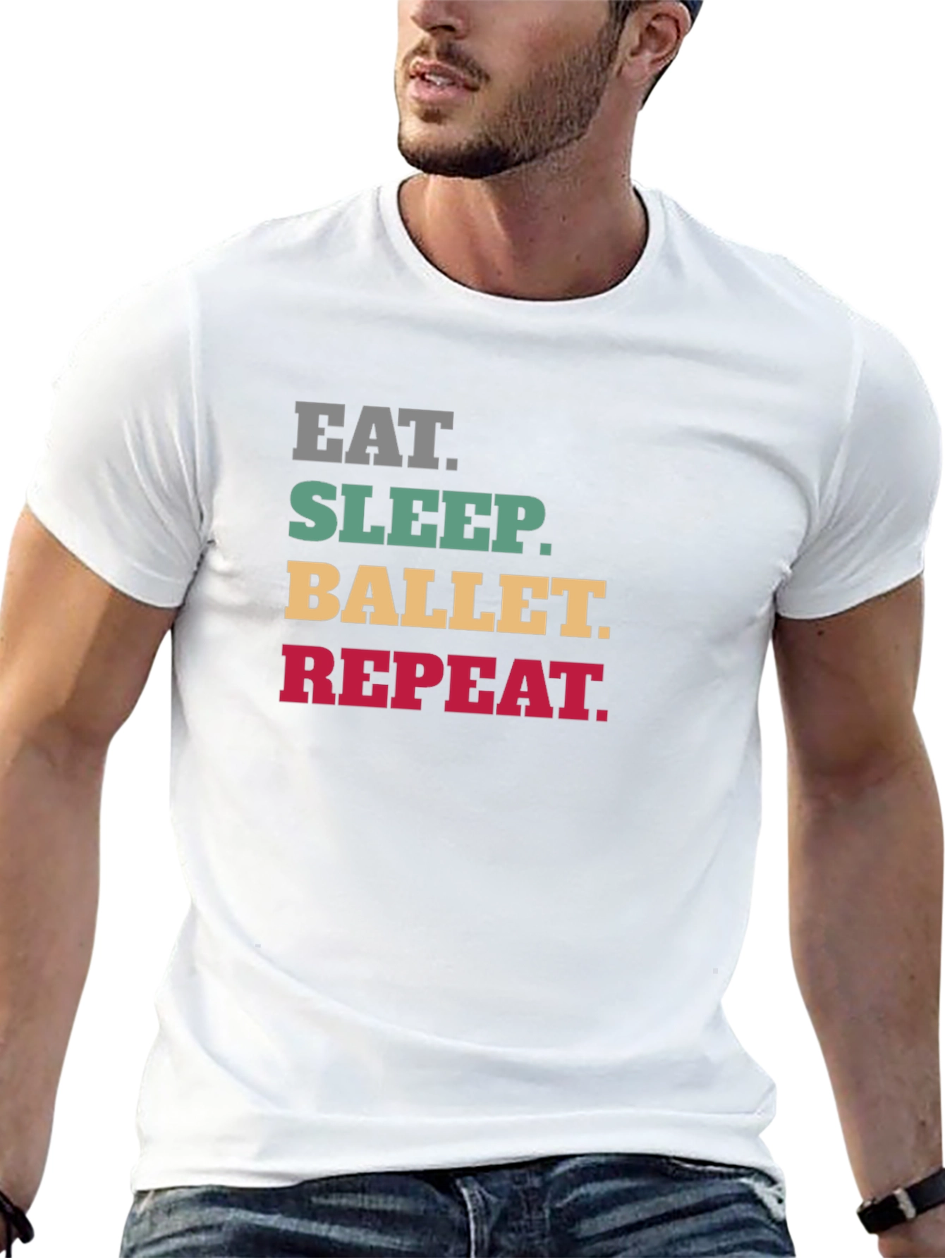 Eat Sleep Ballet Repeat T-Shirt - Black