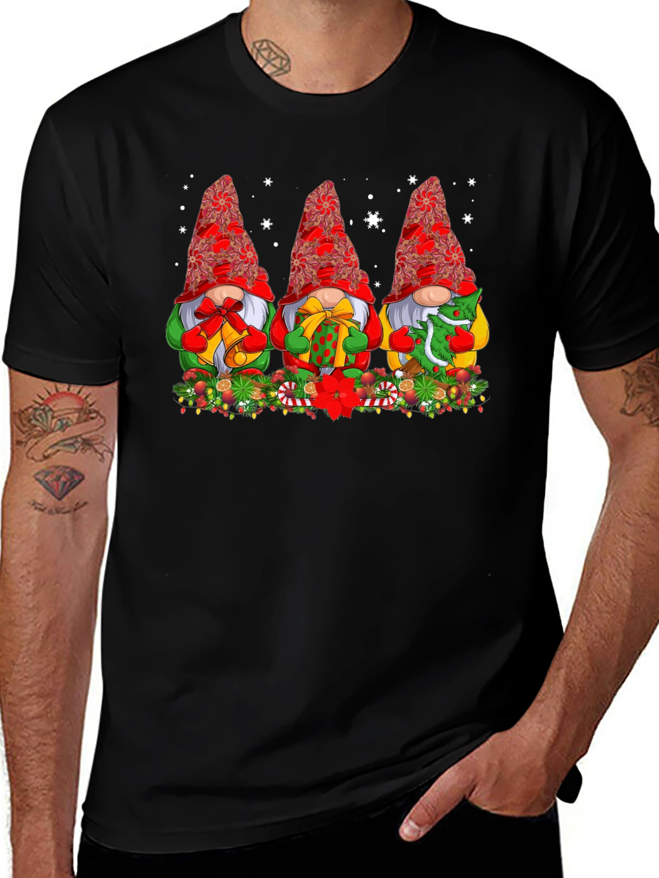 Festive Christmas Gnome T-Shirt