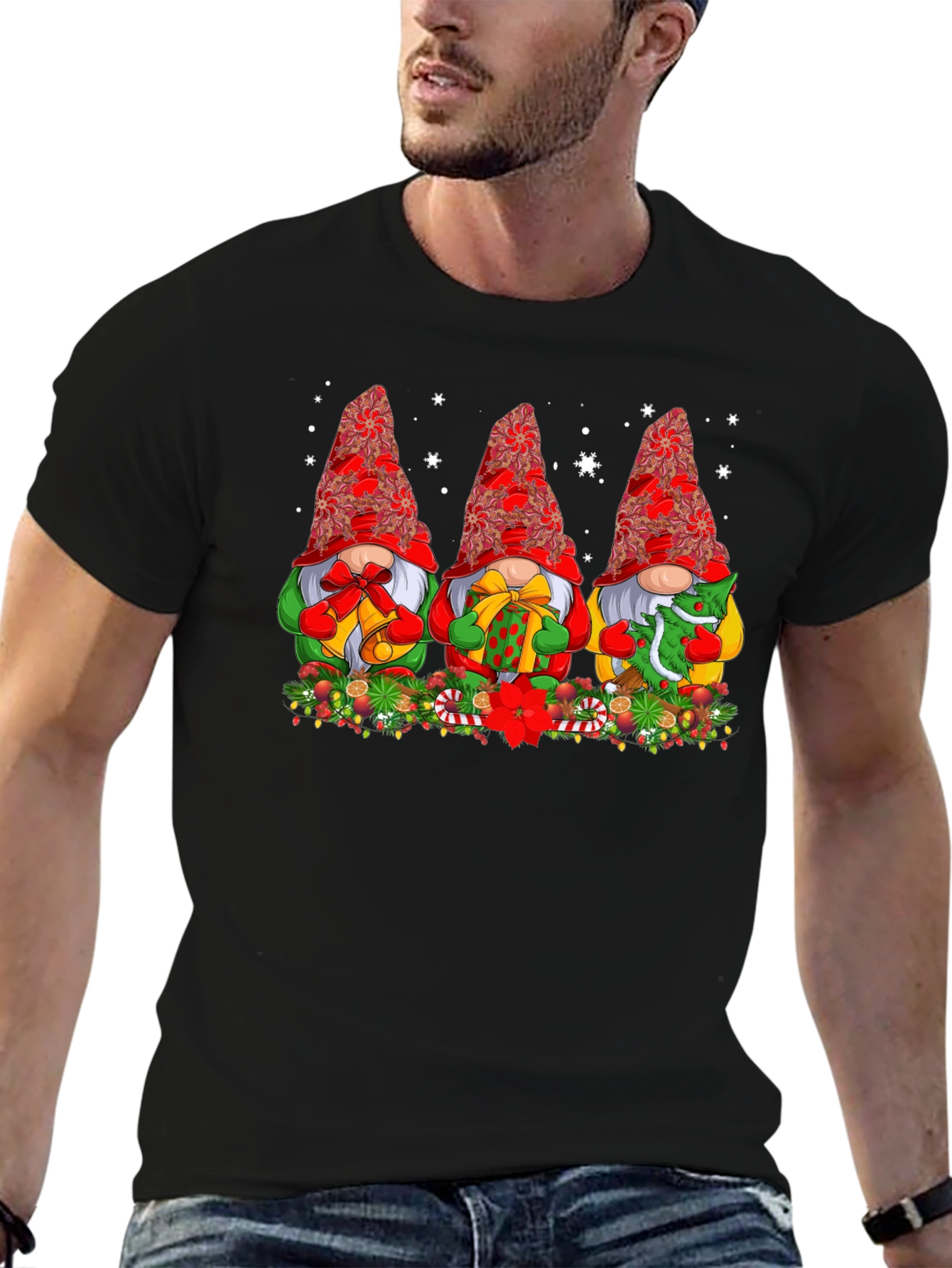 Festive Christmas Gnome T-Shirt