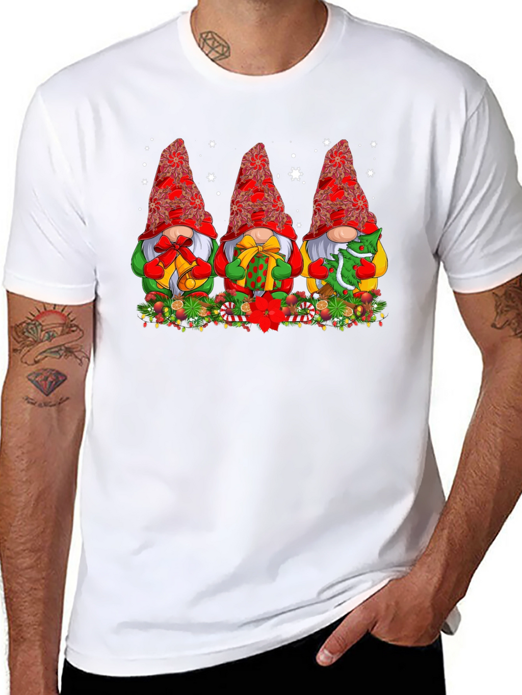Festive Christmas Gnome T-Shirt