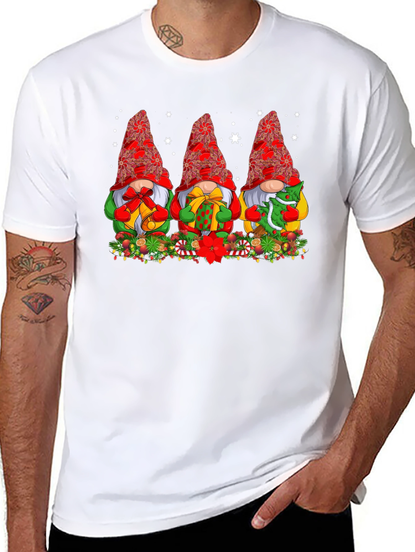 Festive Christmas Gnome T-Shirt