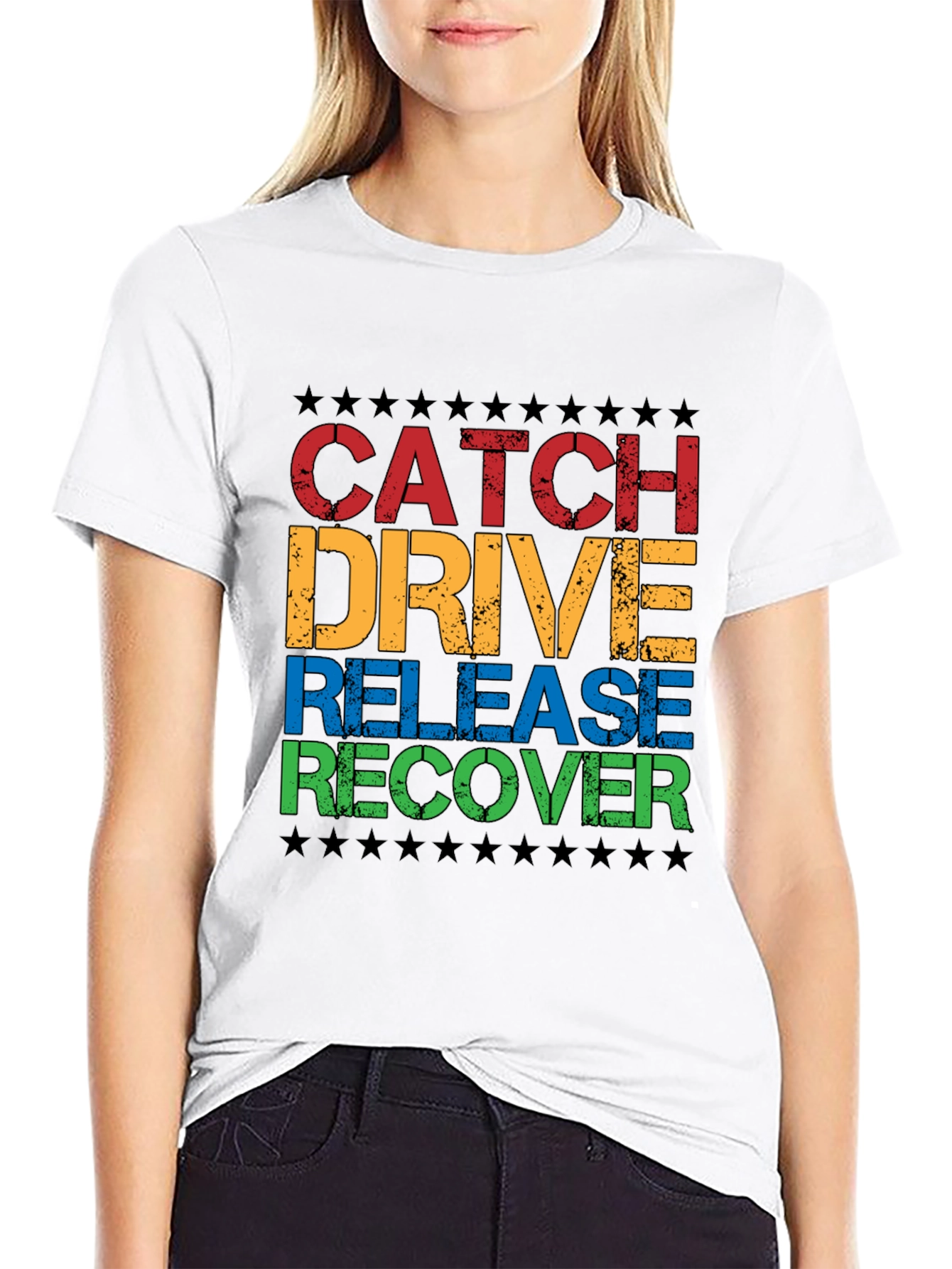 Catch Drive Release Recover Graphic Tee