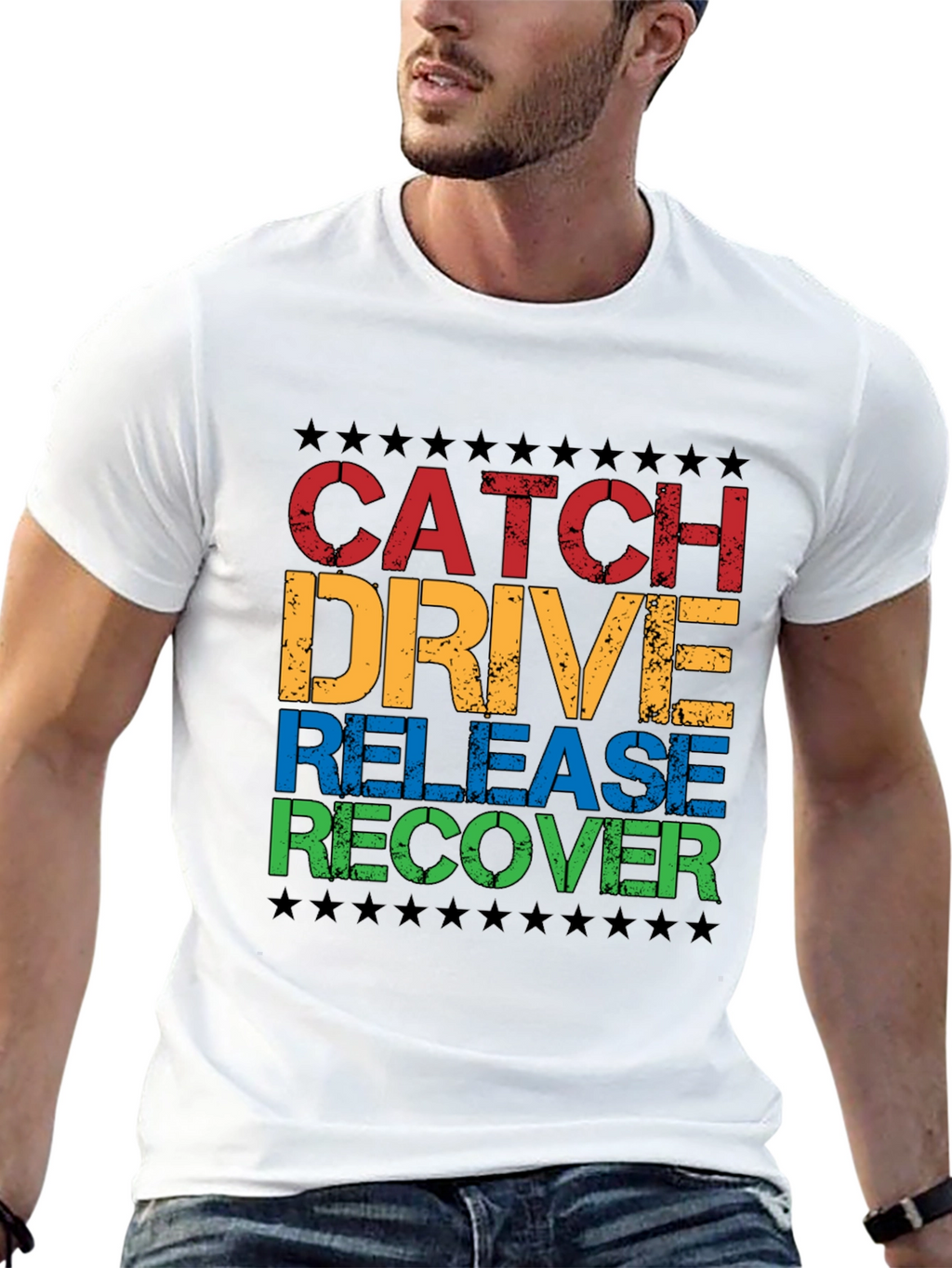 Catch Drive Release Recover Graphic Tee