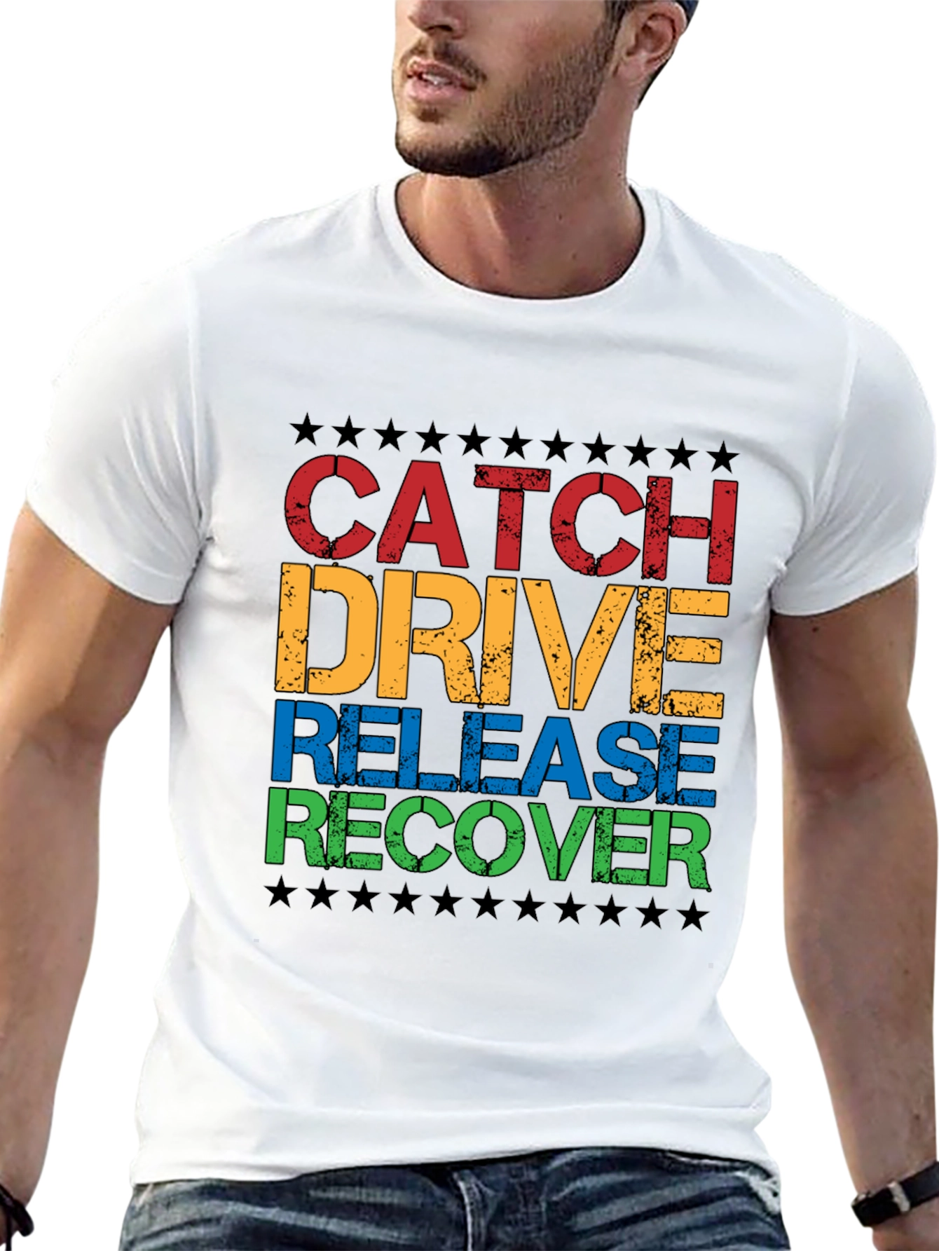 Catch Drive Release Recover Graphic Tee