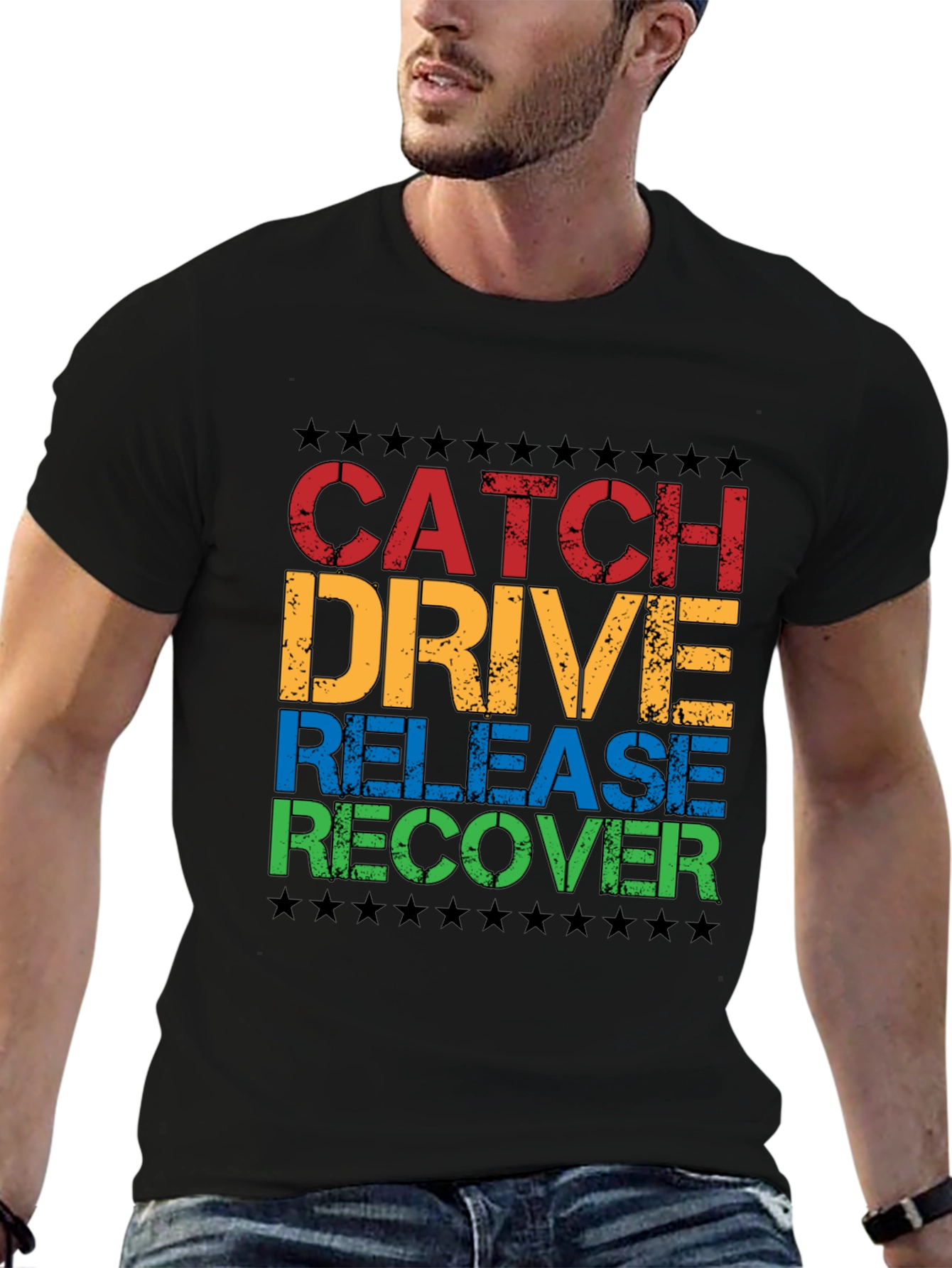 Catch Drive Release Recover Graphic Tee