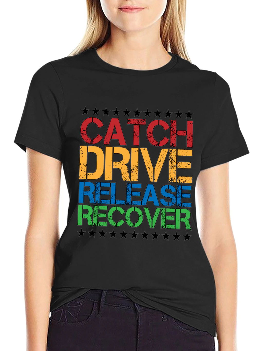 Catch Drive Release Recover Graphic Tee