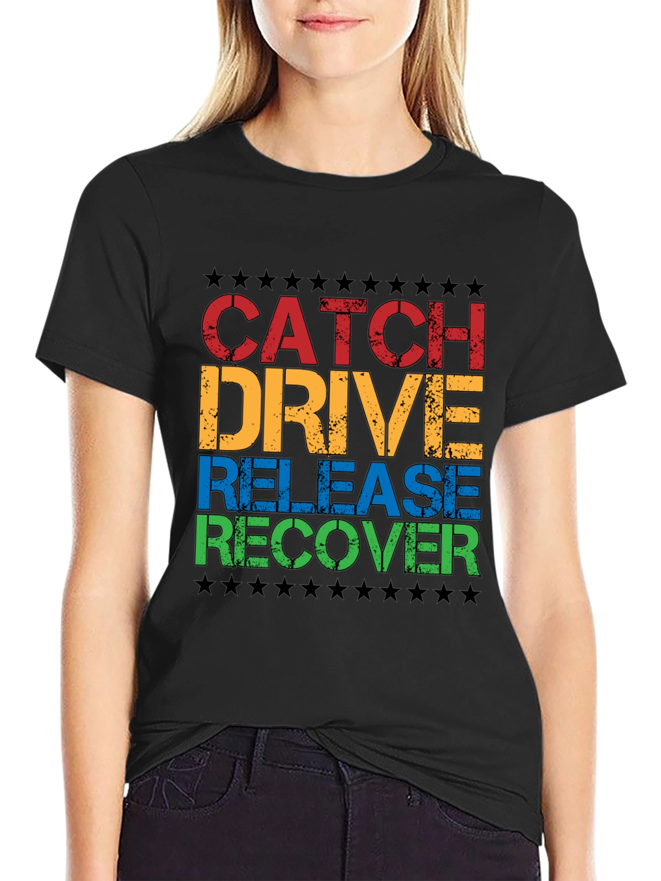 Catch Drive Release Recover Graphic Tee