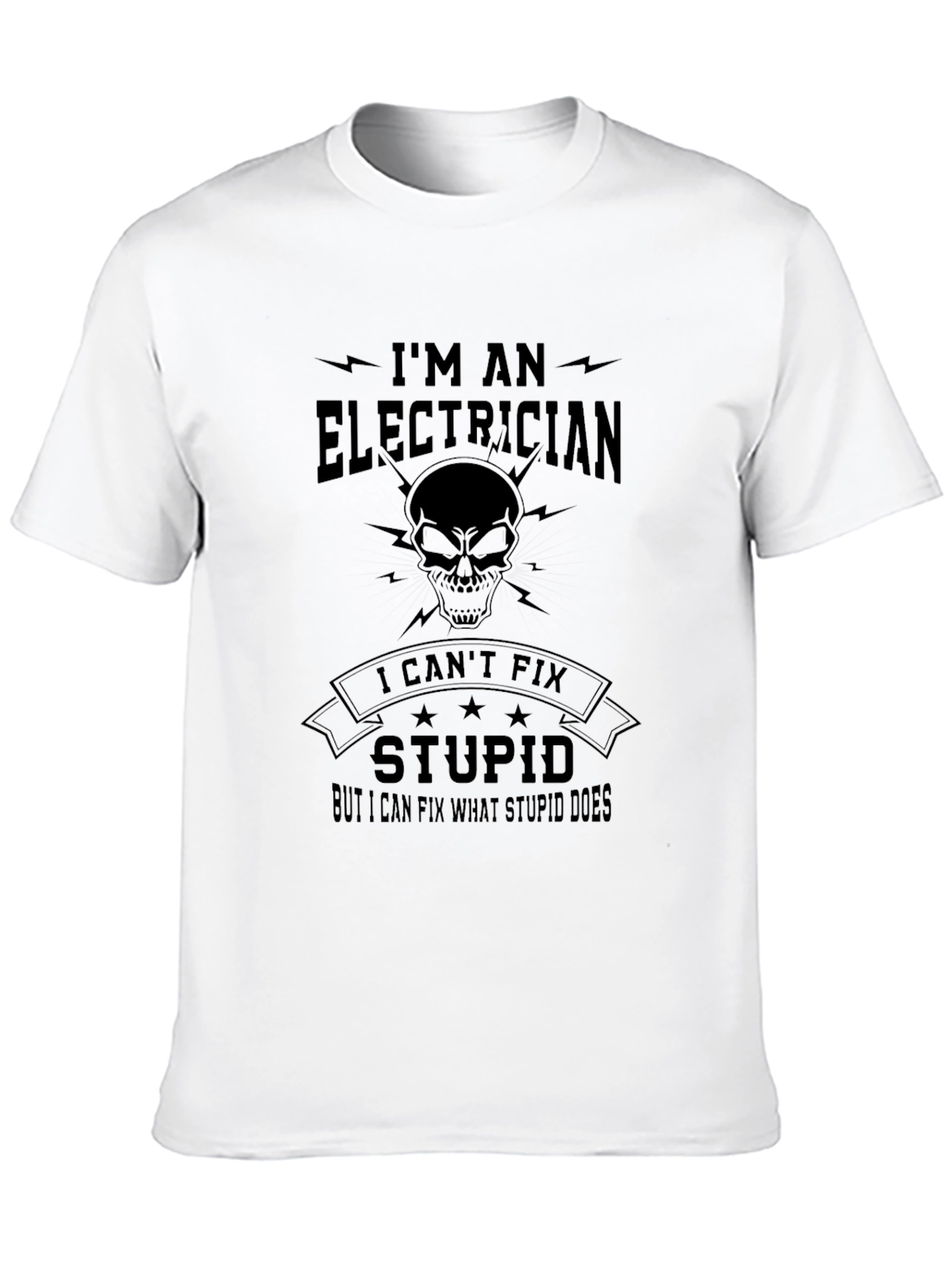 Electrician Humor Graphic Tee - Fix Stupid