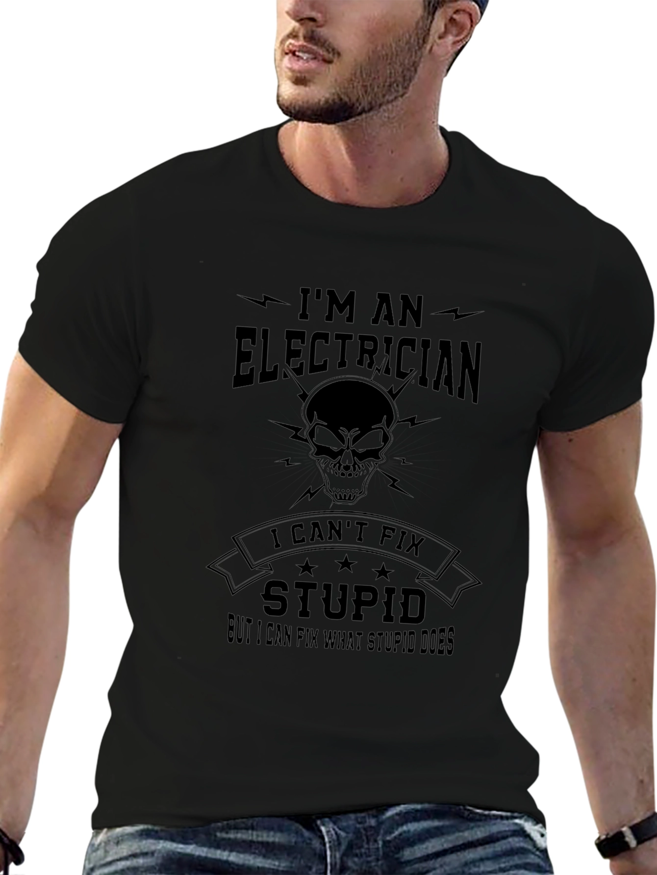 Electrician Humor Graphic Tee - Fix Stupid