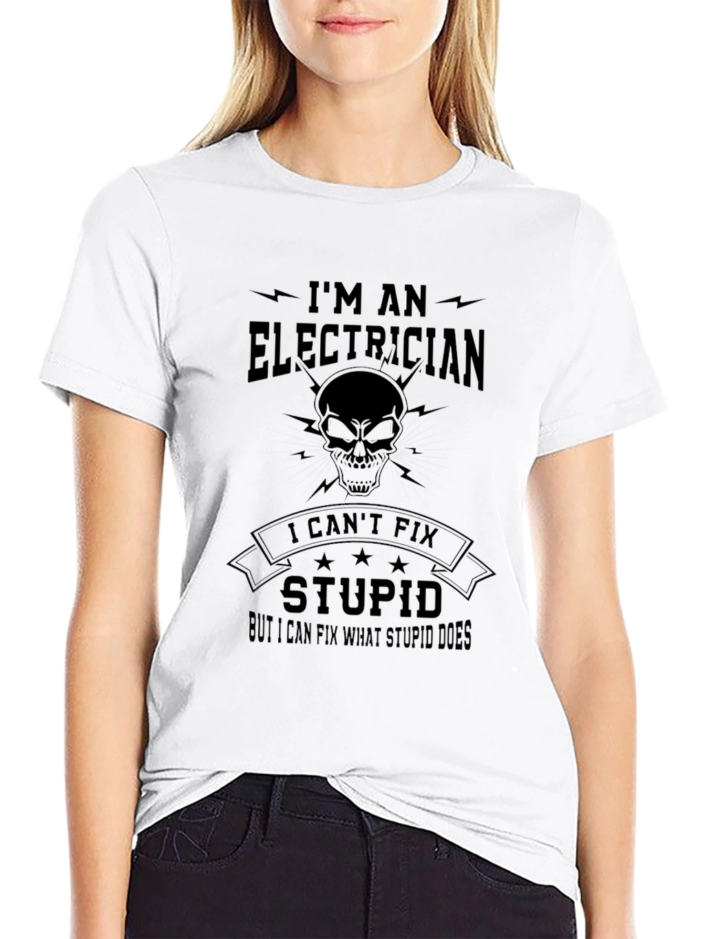 Electrician Humor Graphic Tee - Fix Stupid
