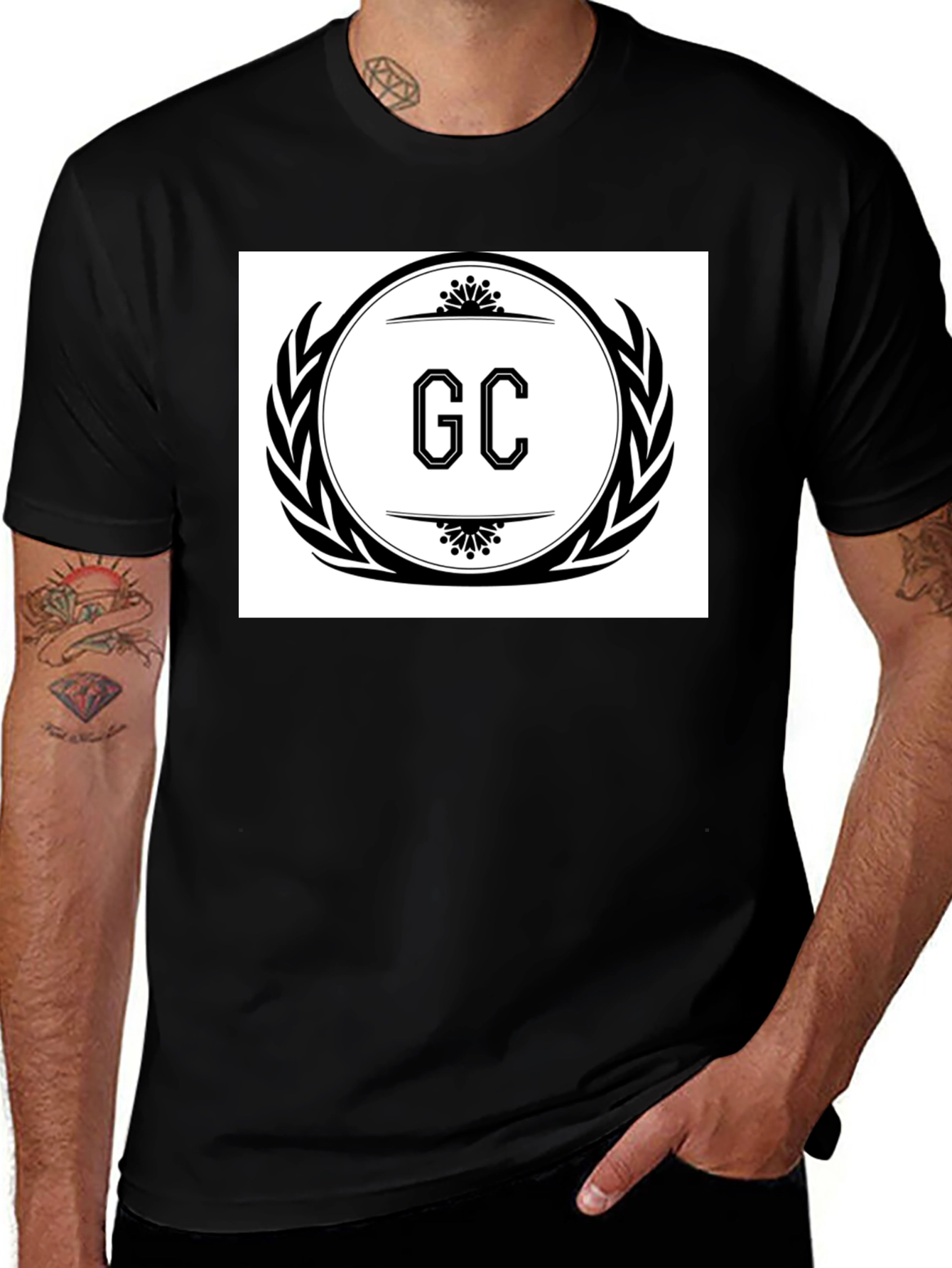 GC Logo Graphic Black T-Shirt