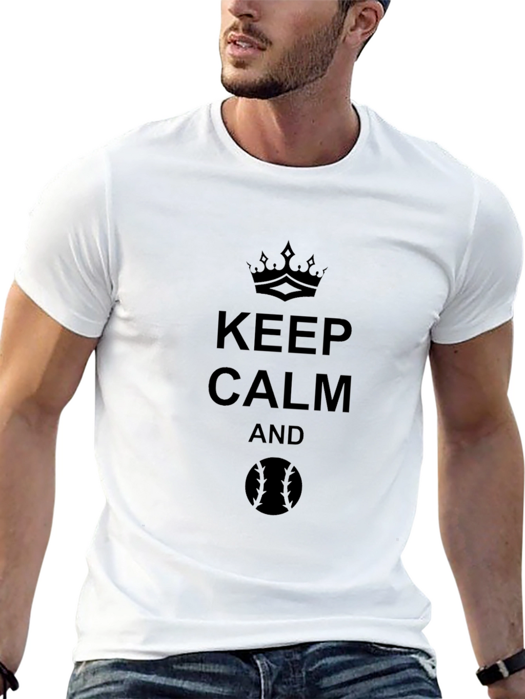Keep Calm Baseball T-Shirt