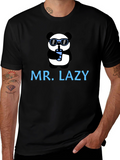 Mr. Lazy Panda Graphic T-Shirt