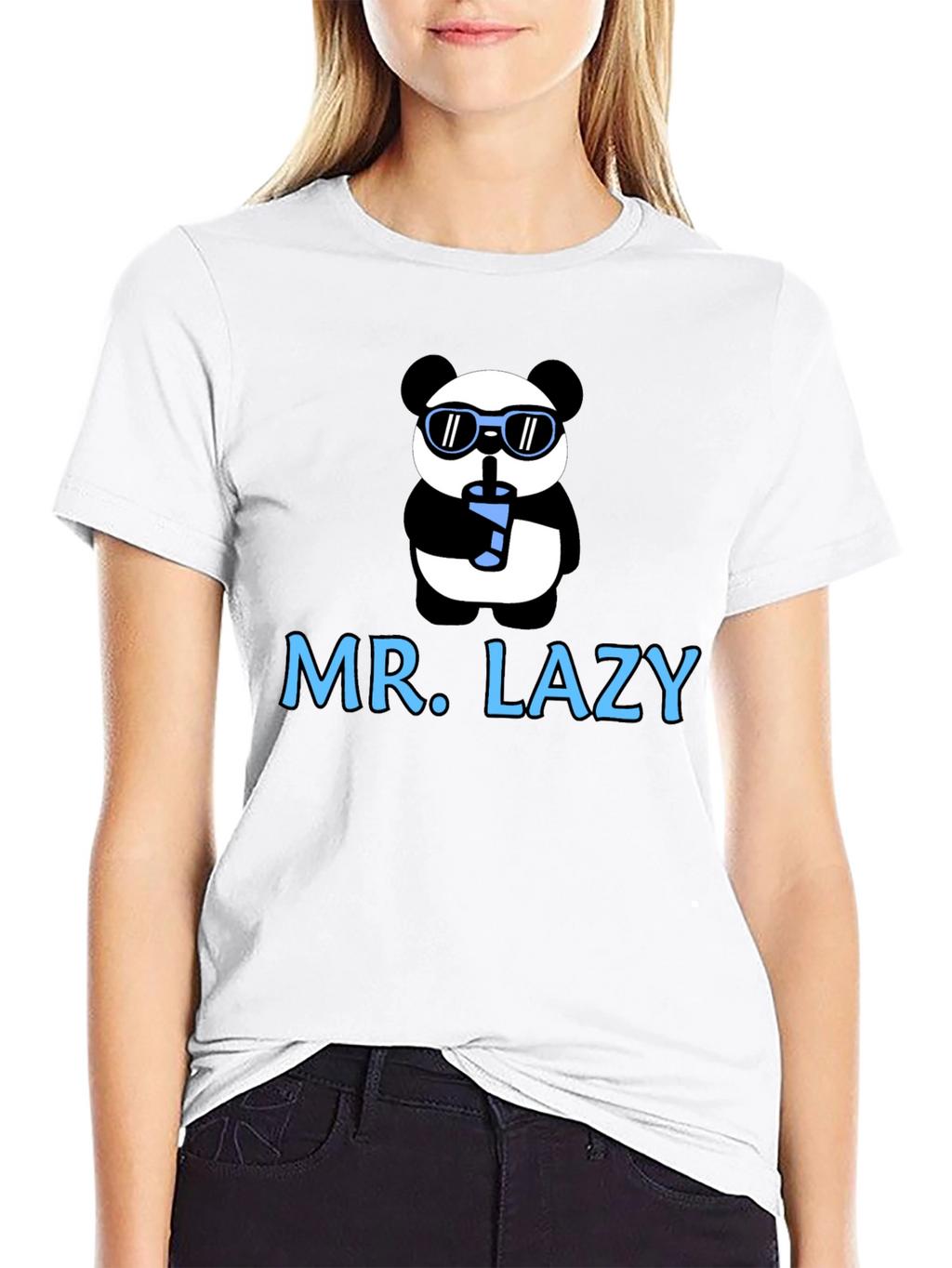 Mr. Lazy Panda Graphic T-Shirt