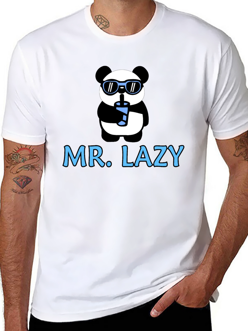Mr. Lazy Panda Graphic T-Shirt