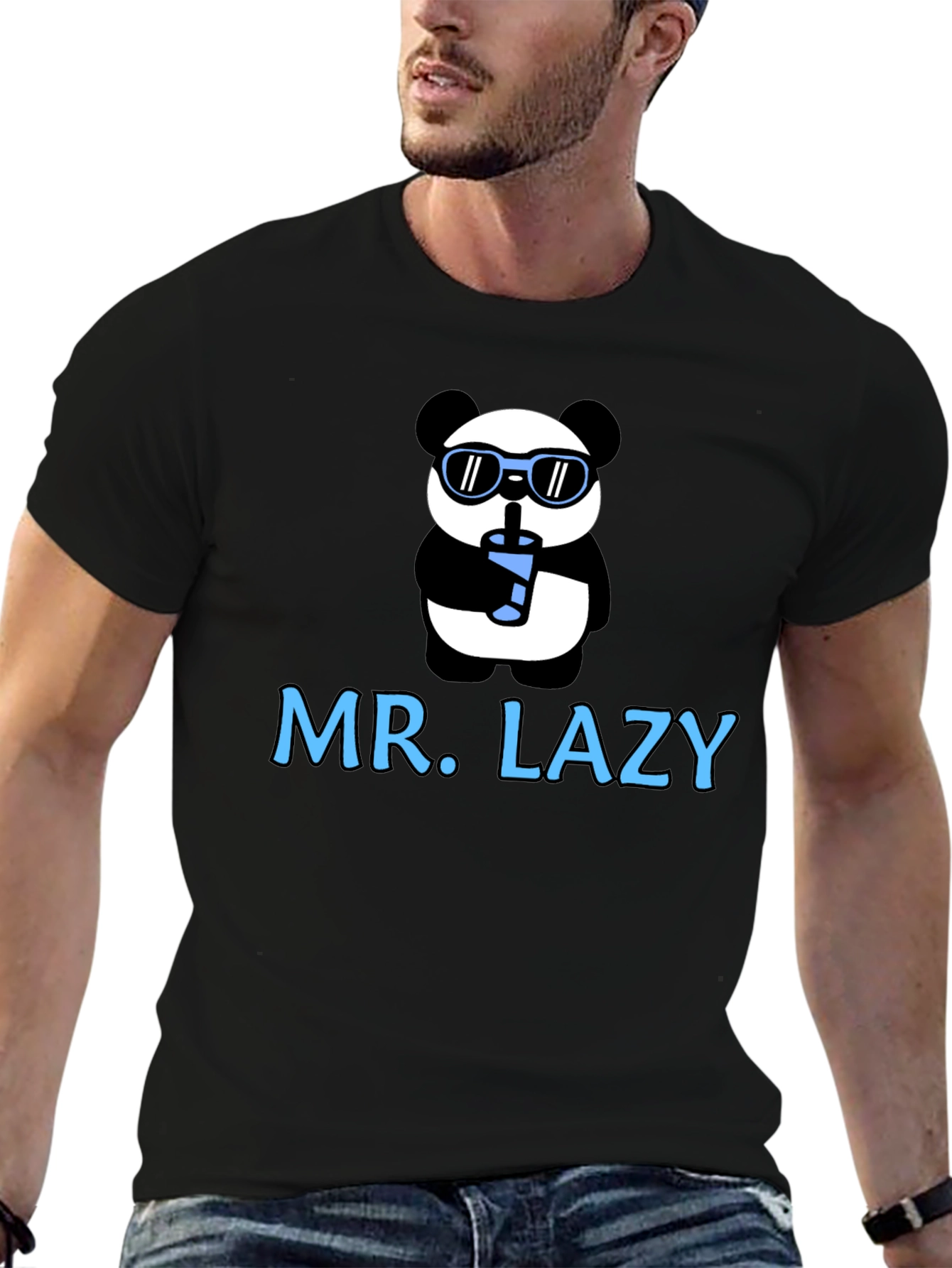 Mr. Lazy Panda Graphic T-Shirt