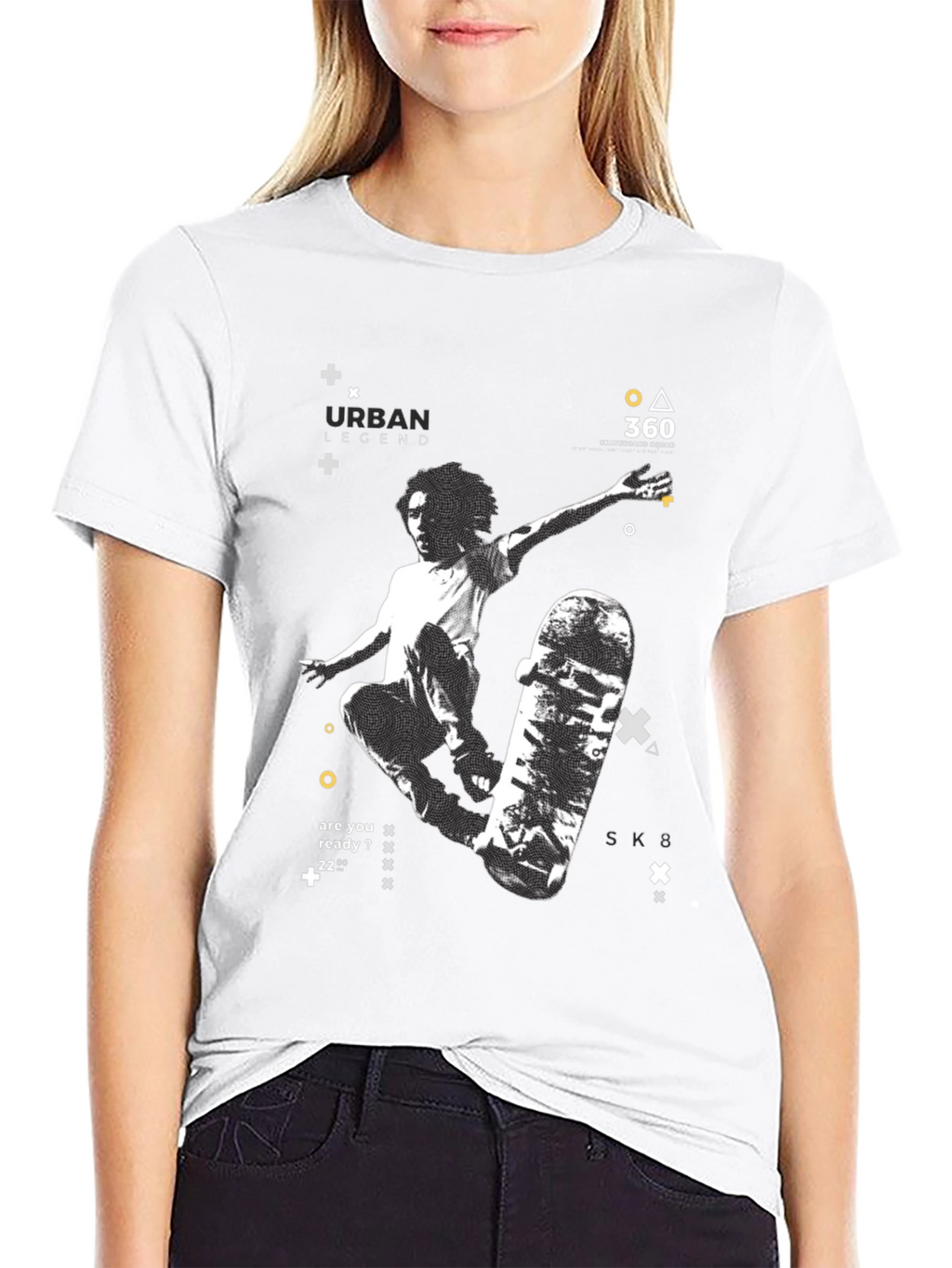 Urban Legend Skate T-Shirt: Black Graphic Tee